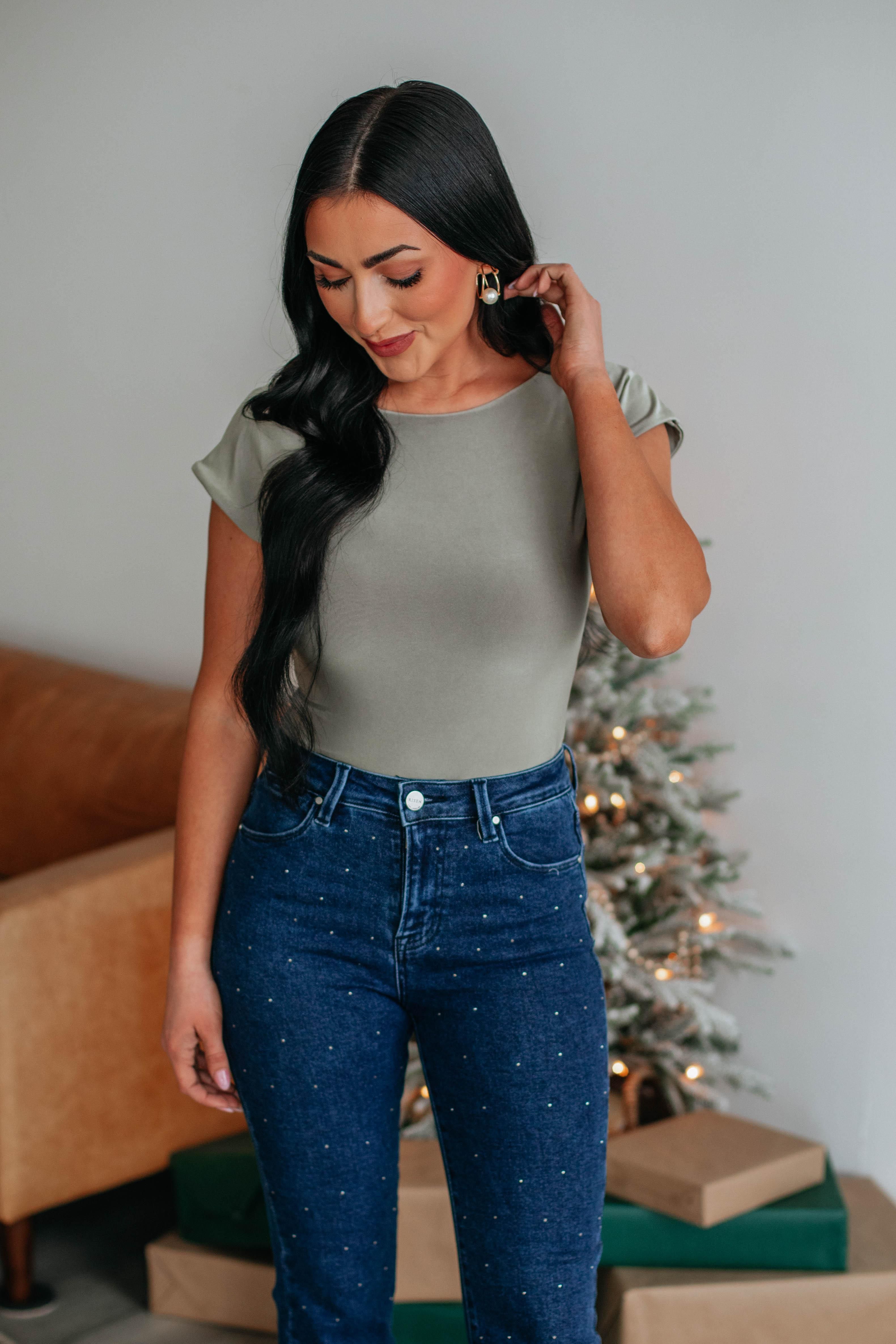 Sally Bodysuit - Sage sold by Wild Oak Boutique