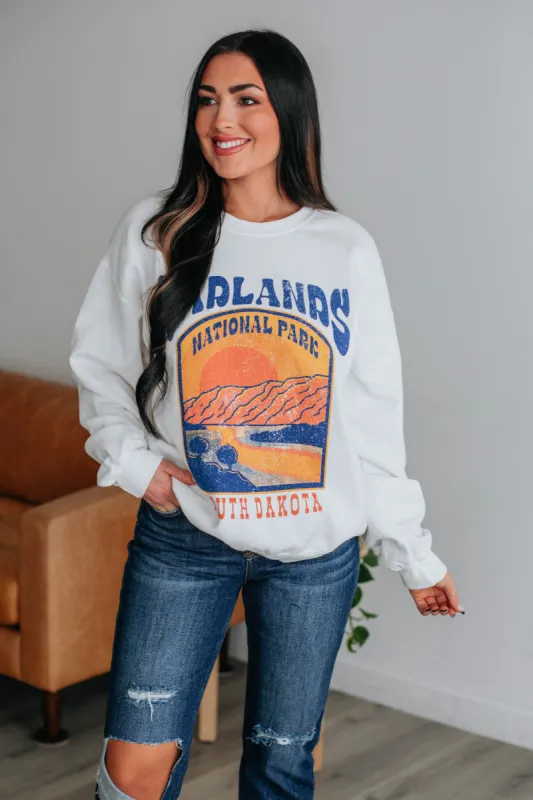 Badlands Oversized Crewneck sold by Wild Oak Boutique