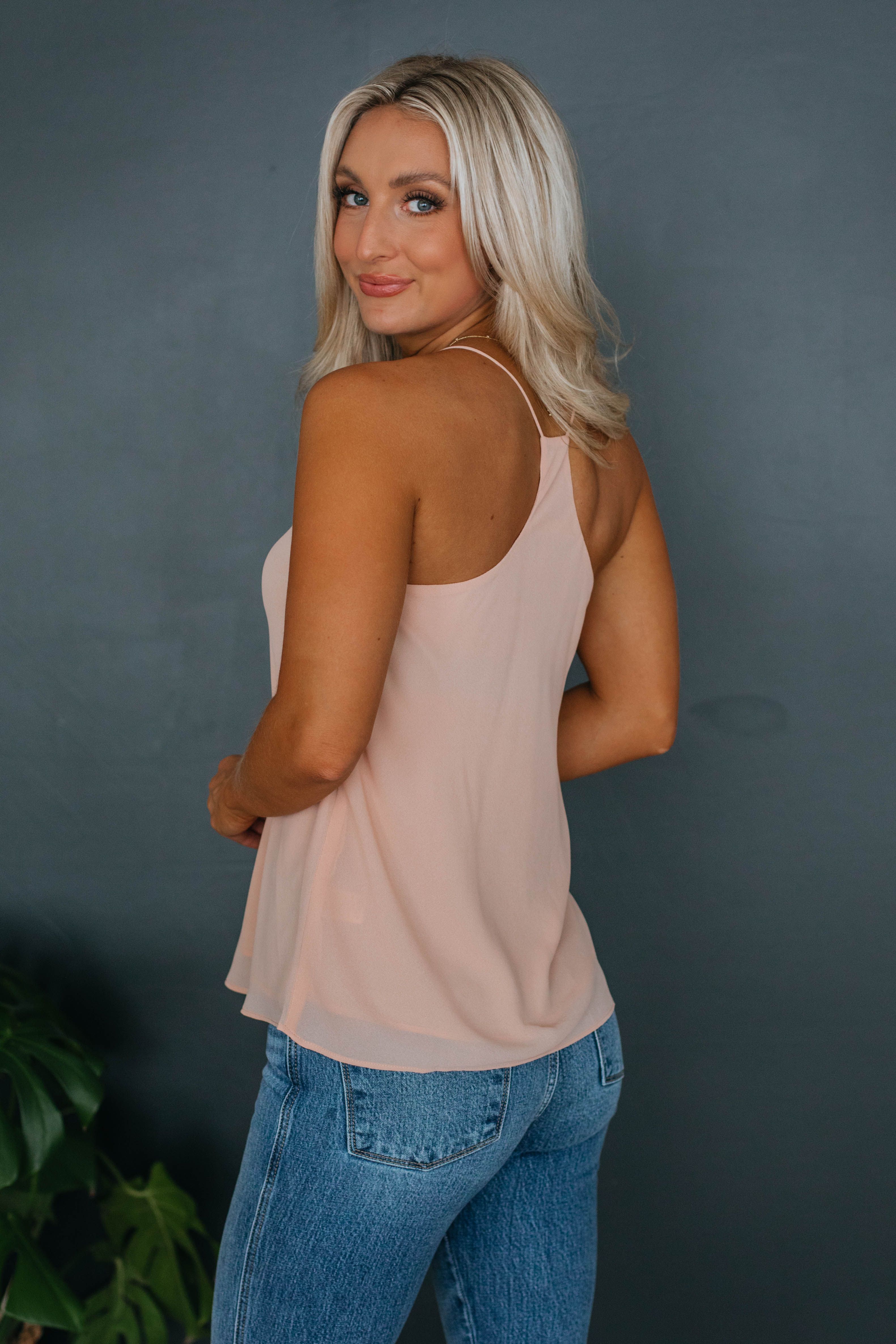 Karissa Tank - Blush sold by Wild Oak Boutique product image thumbnail 5