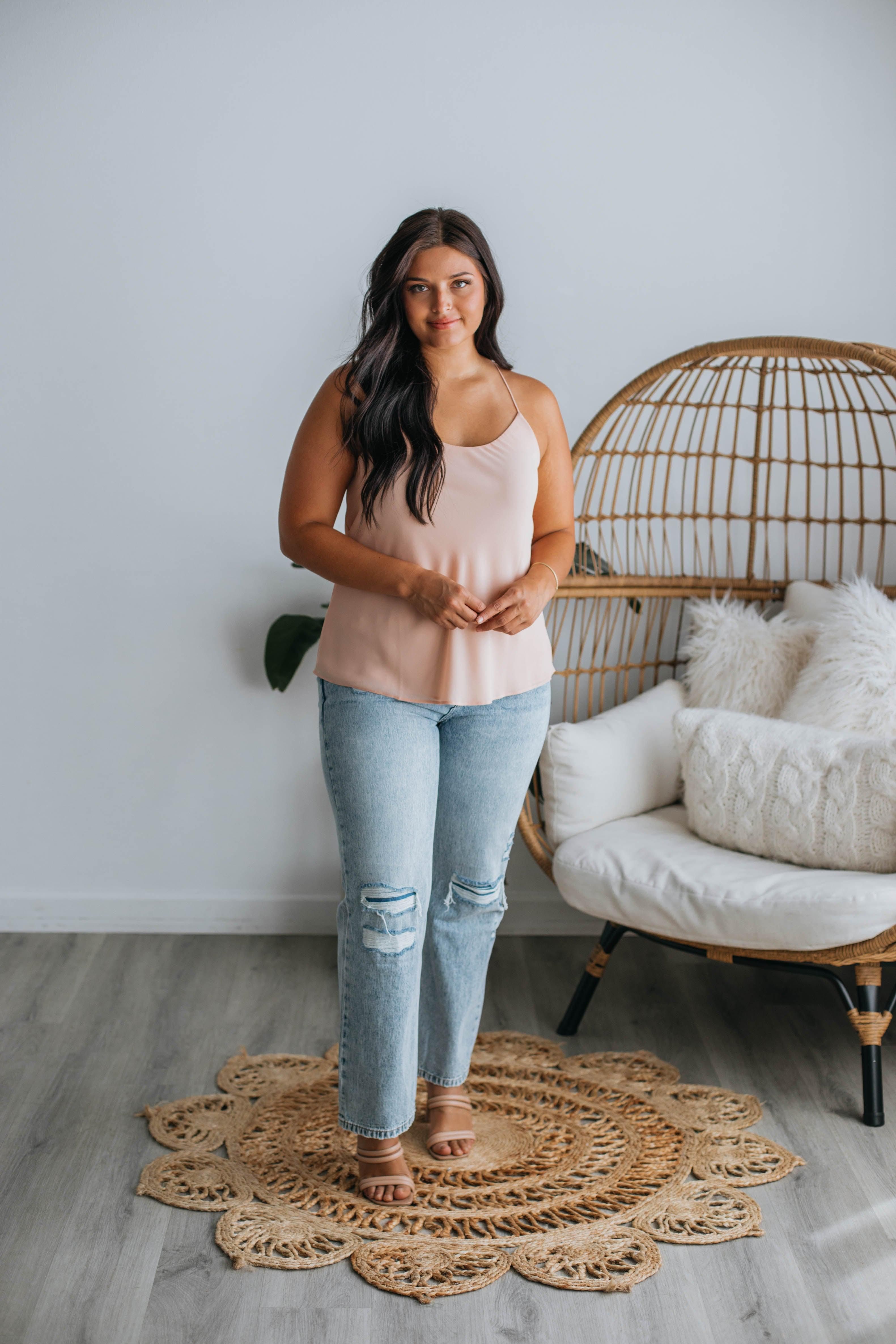 Karissa Tank - Blush sold by Wild Oak Boutique product image thumbnail 4
