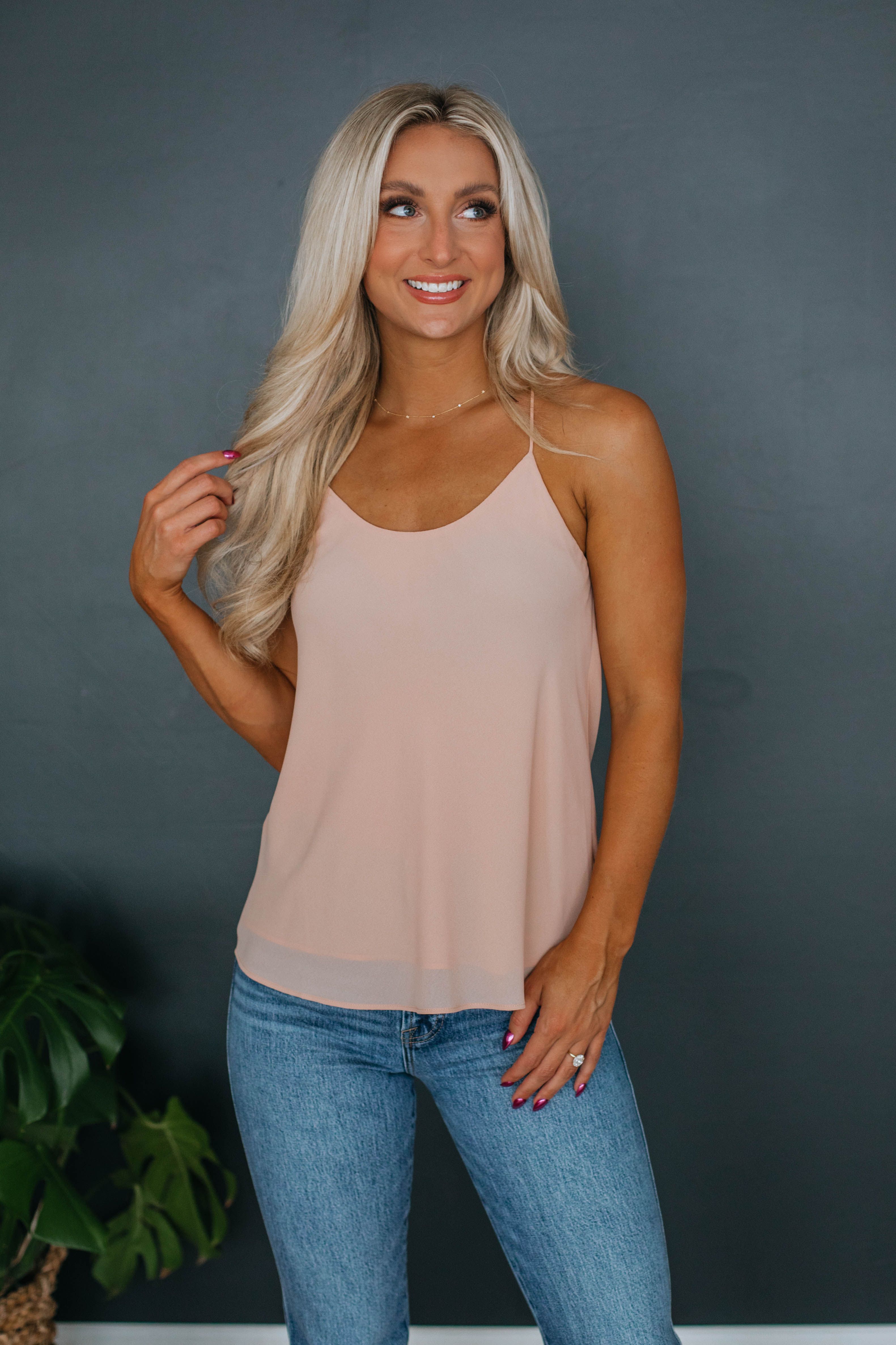 Karissa Tank - Blush sold by Wild Oak Boutique