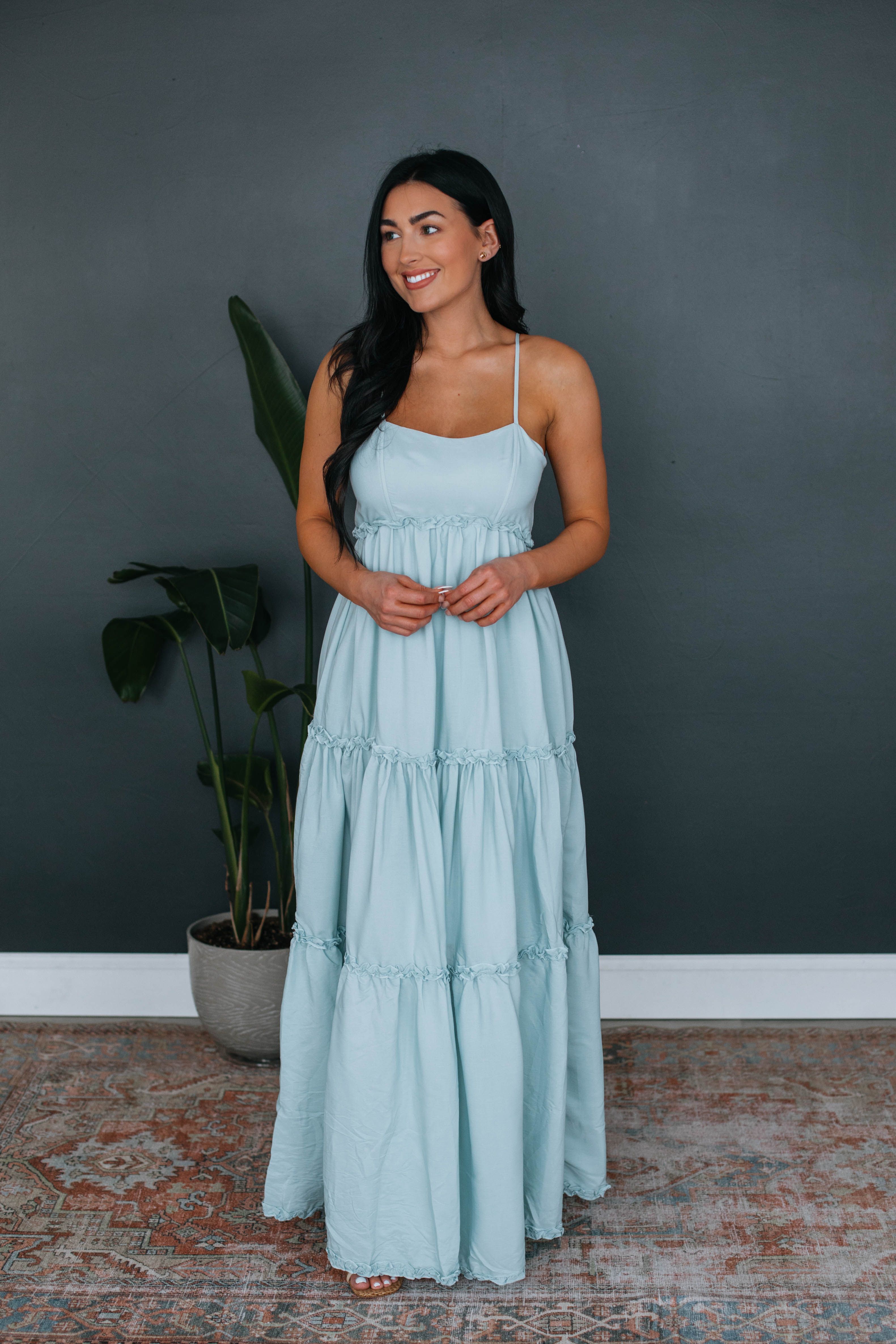 Bondi Maxi Dress - Sky Blue sold by Wild Oak Boutique product image thumbnail 5