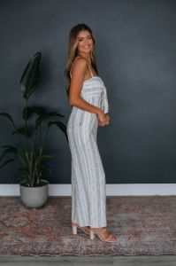Marissa Striped Jumpsuit sold by Wild Oak Boutique