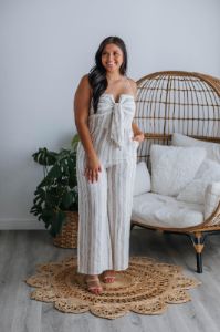 Marissa Striped Jumpsuit sold by Wild Oak Boutique