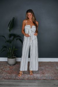 Marissa Striped Jumpsuit sold by Wild Oak Boutique