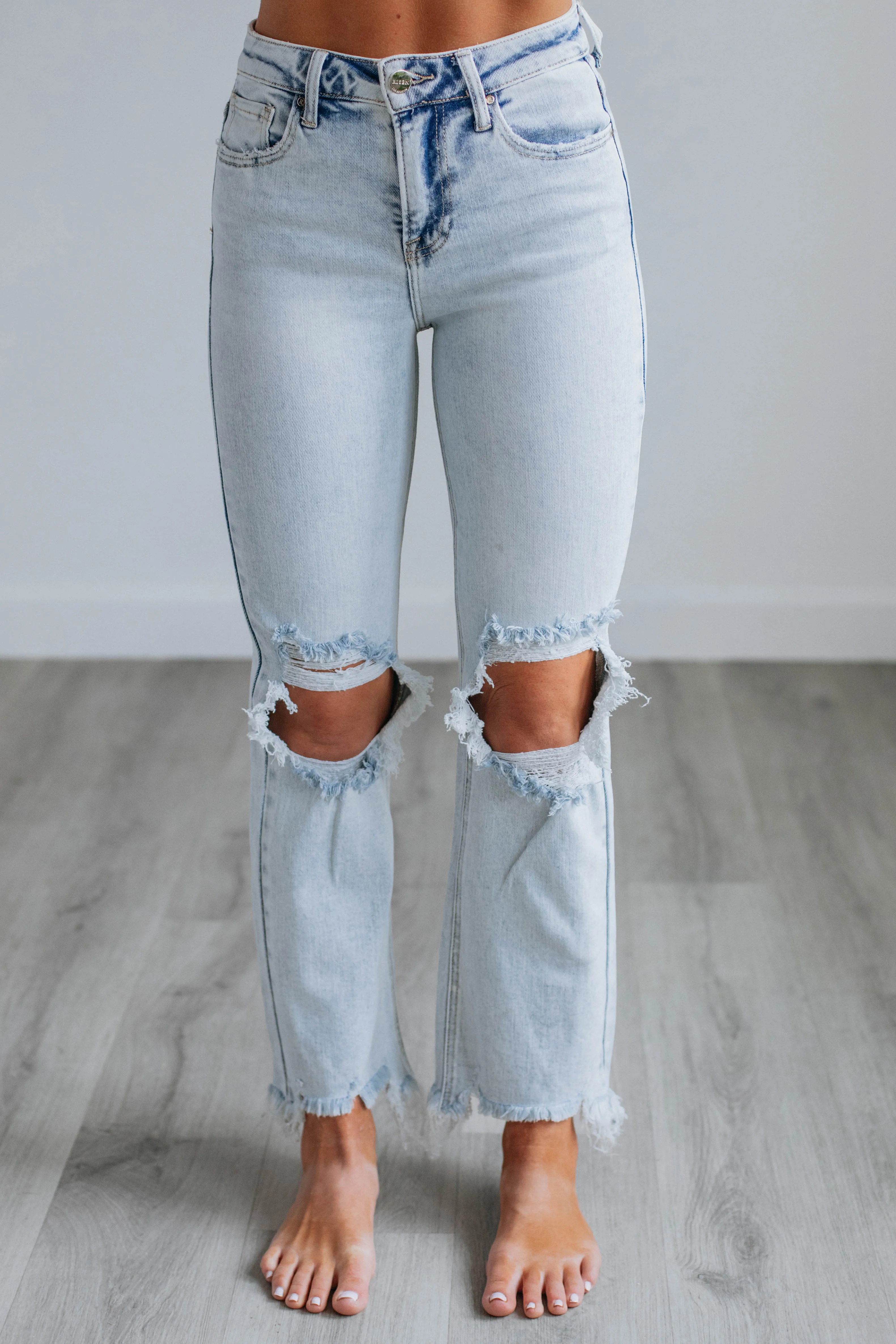 Rudy Risen Jeans - Vintage Light Wash sold by Wild Oak Boutique product image thumbnail 3