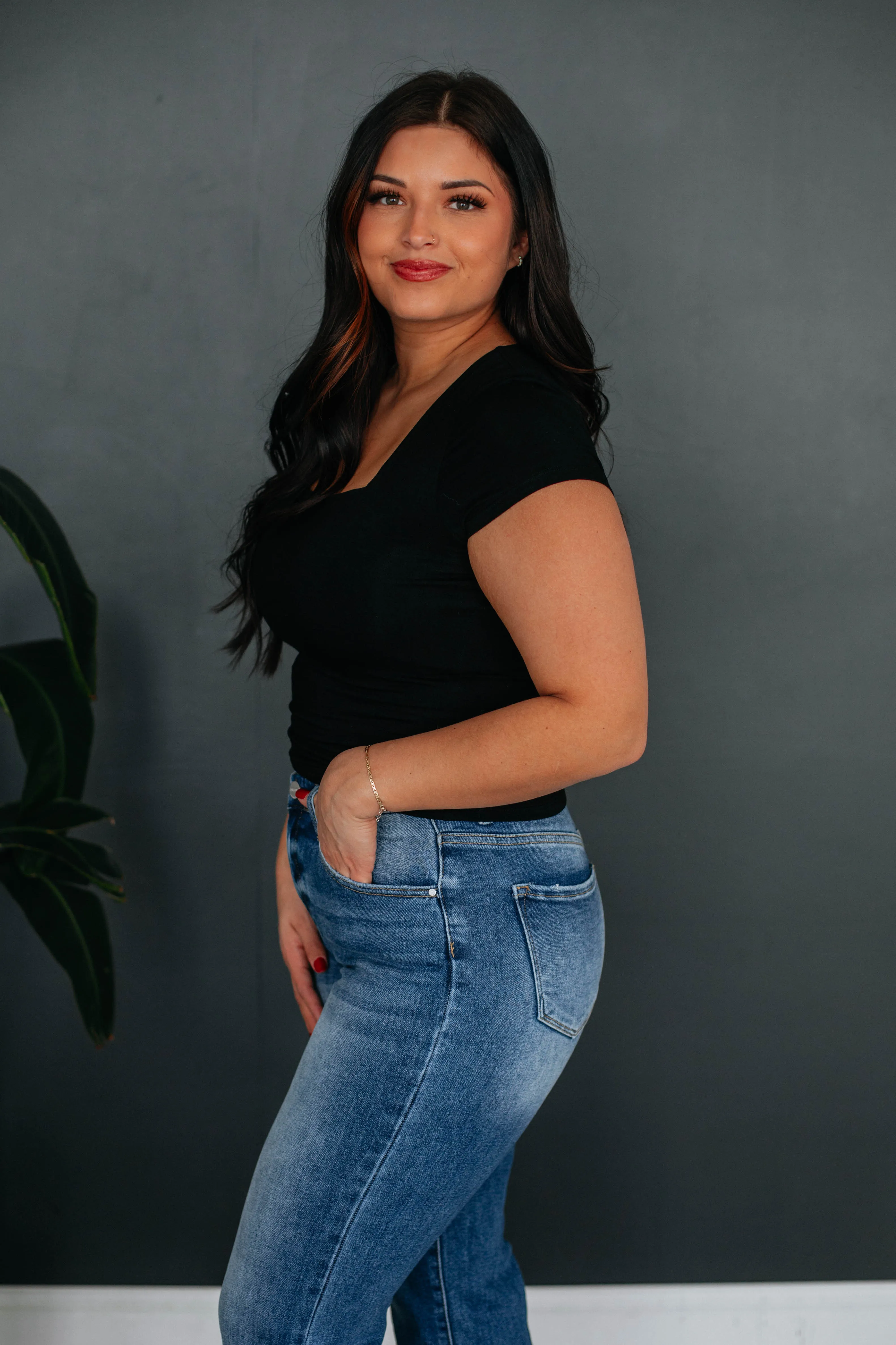 Jace Basic Top - Black sold by Wild Oak Boutique product image thumbnail 5