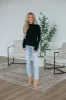 Evelina Mock Neck Top - Black sold by Wild Oak Boutique