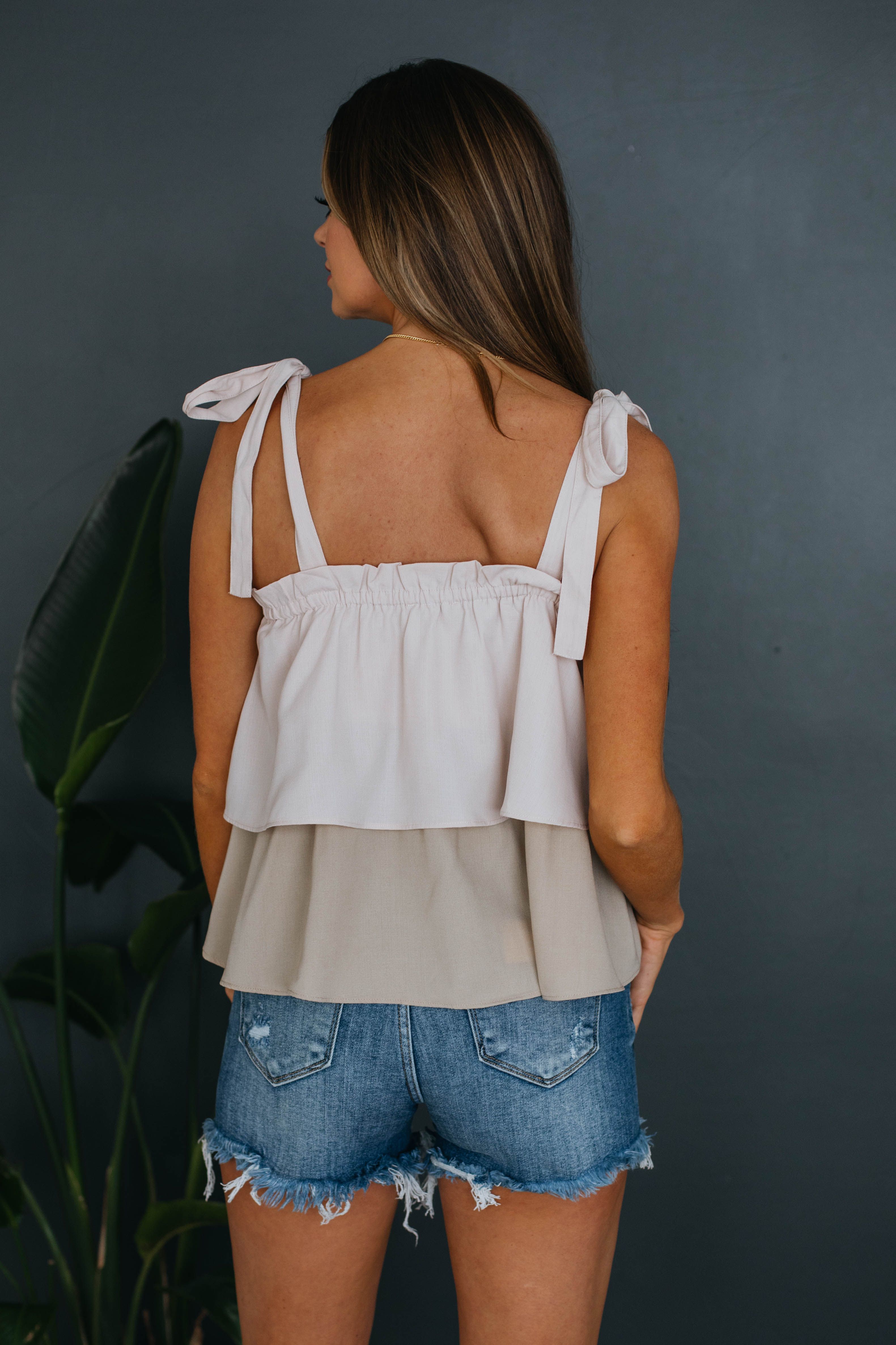 Alessandra Tiered Tank sold by Wild Oak Boutique product image thumbnail 3