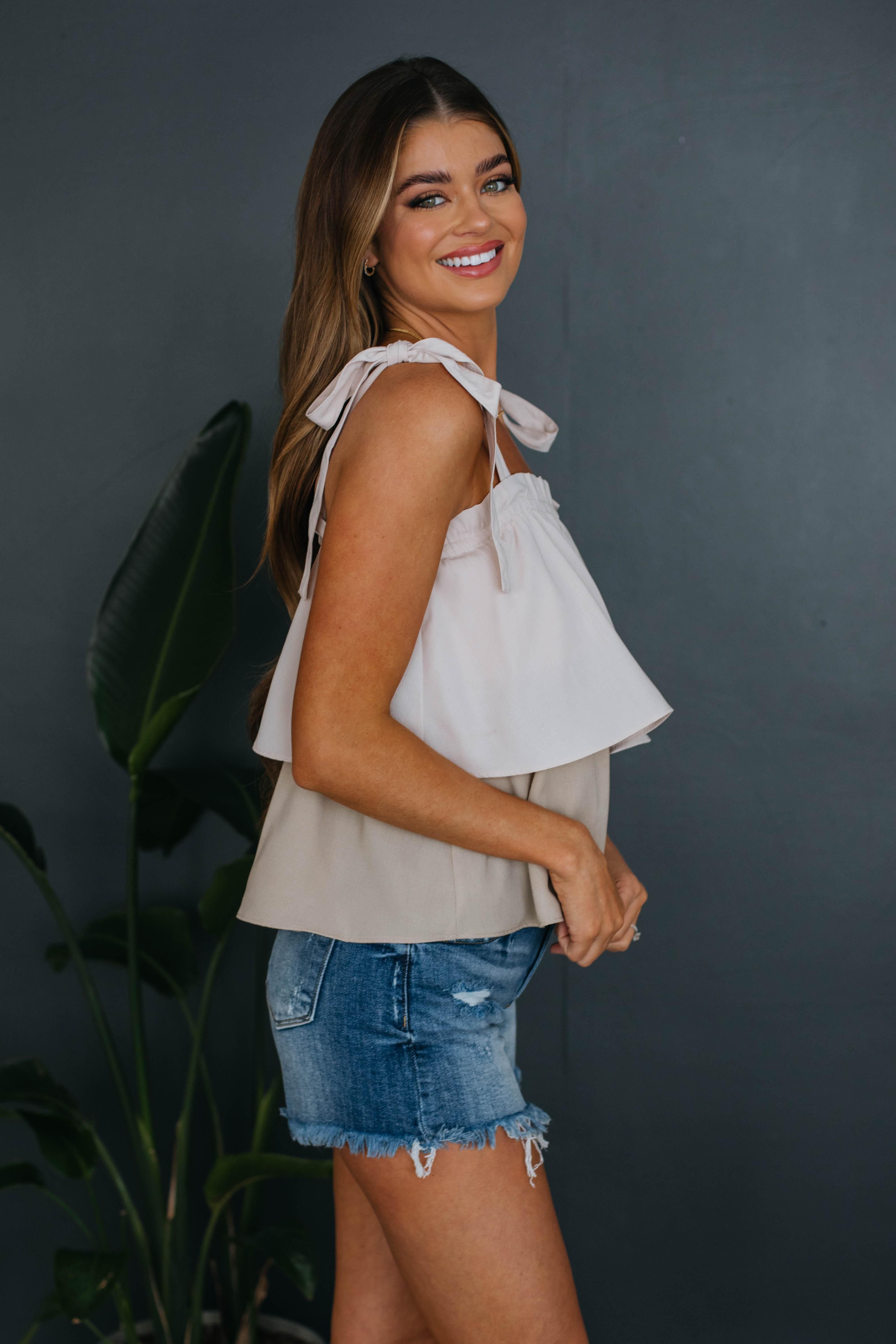 Alessandra Tiered Tank sold by Wild Oak Boutique product image thumbnail 4