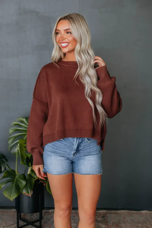 Valentina Sweater - Espresso sold by Wild Oak Boutique