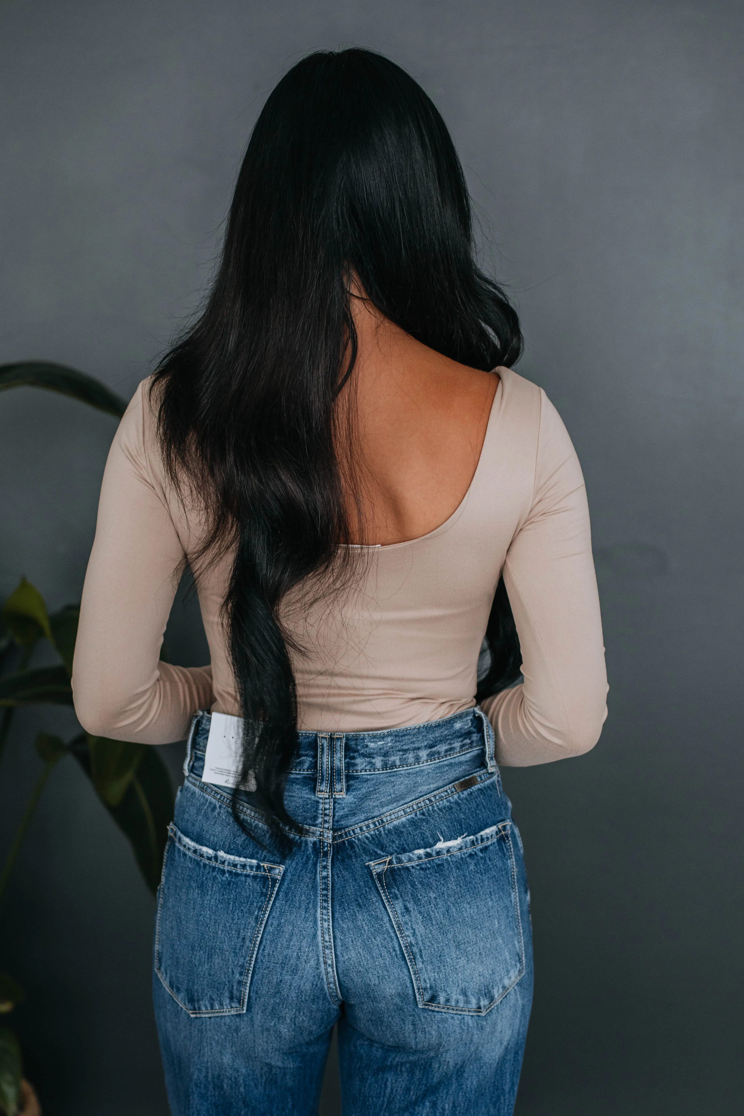 Nicolette Basic Bodysuit - Taupe sold by Wild Oak Boutique product image thumbnail 5