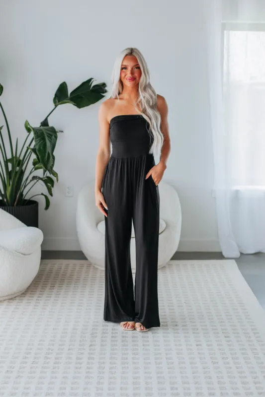 Kaleb Jumpsuit - Black sold by Wild Oak Boutique
