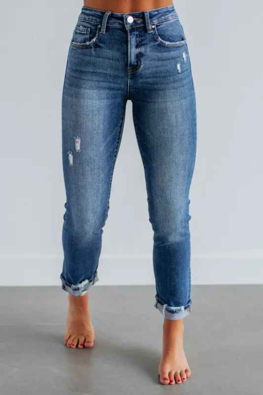 Monica Risen Jeans - Dark Wash sold by Wild Oak Boutique