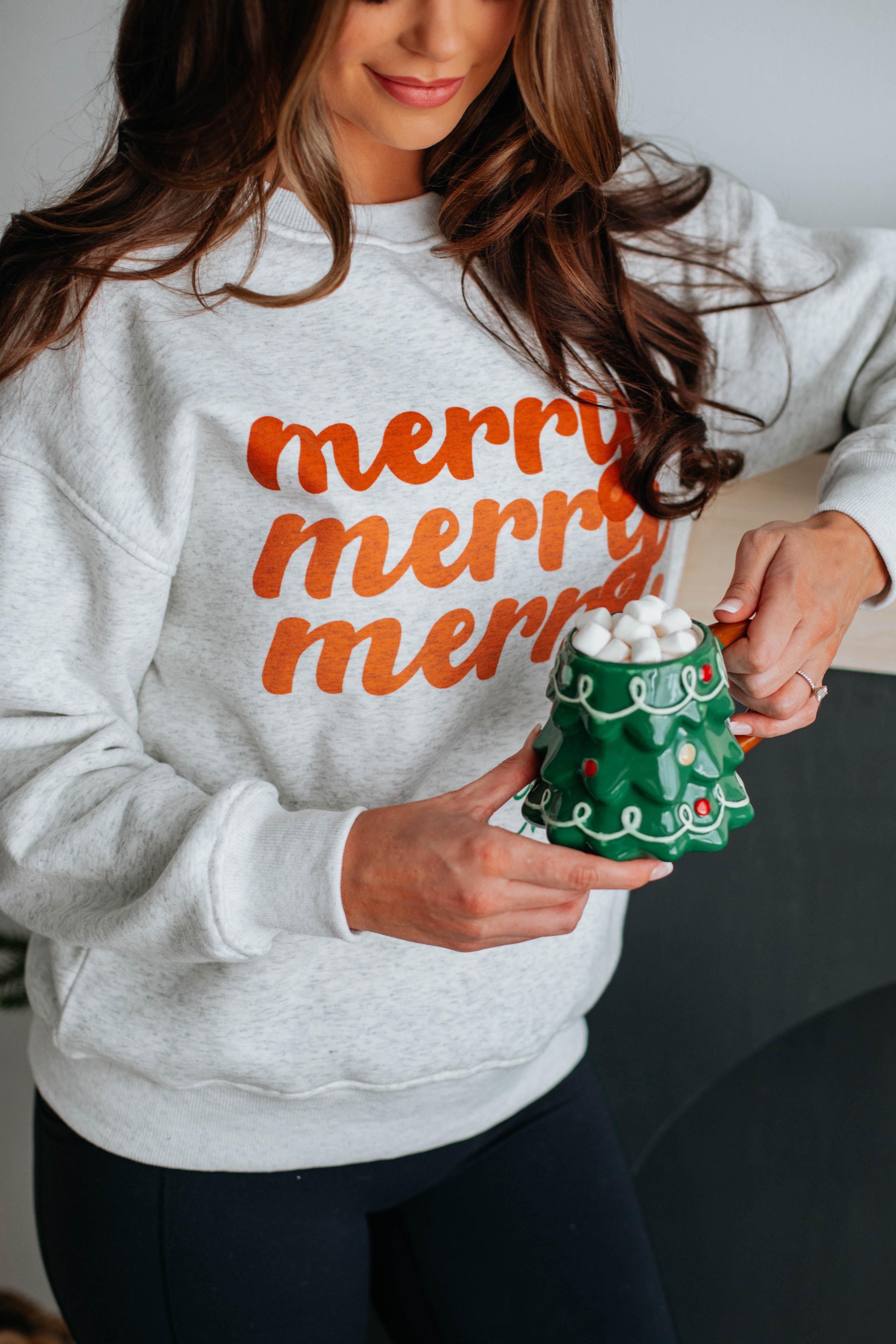 Merry Christmas Crewneck sold by Wild Oak Boutique product image thumbnail 2