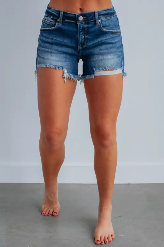 Zimi Risen Shorts - Dark Wash sold by Wild Oak Boutique