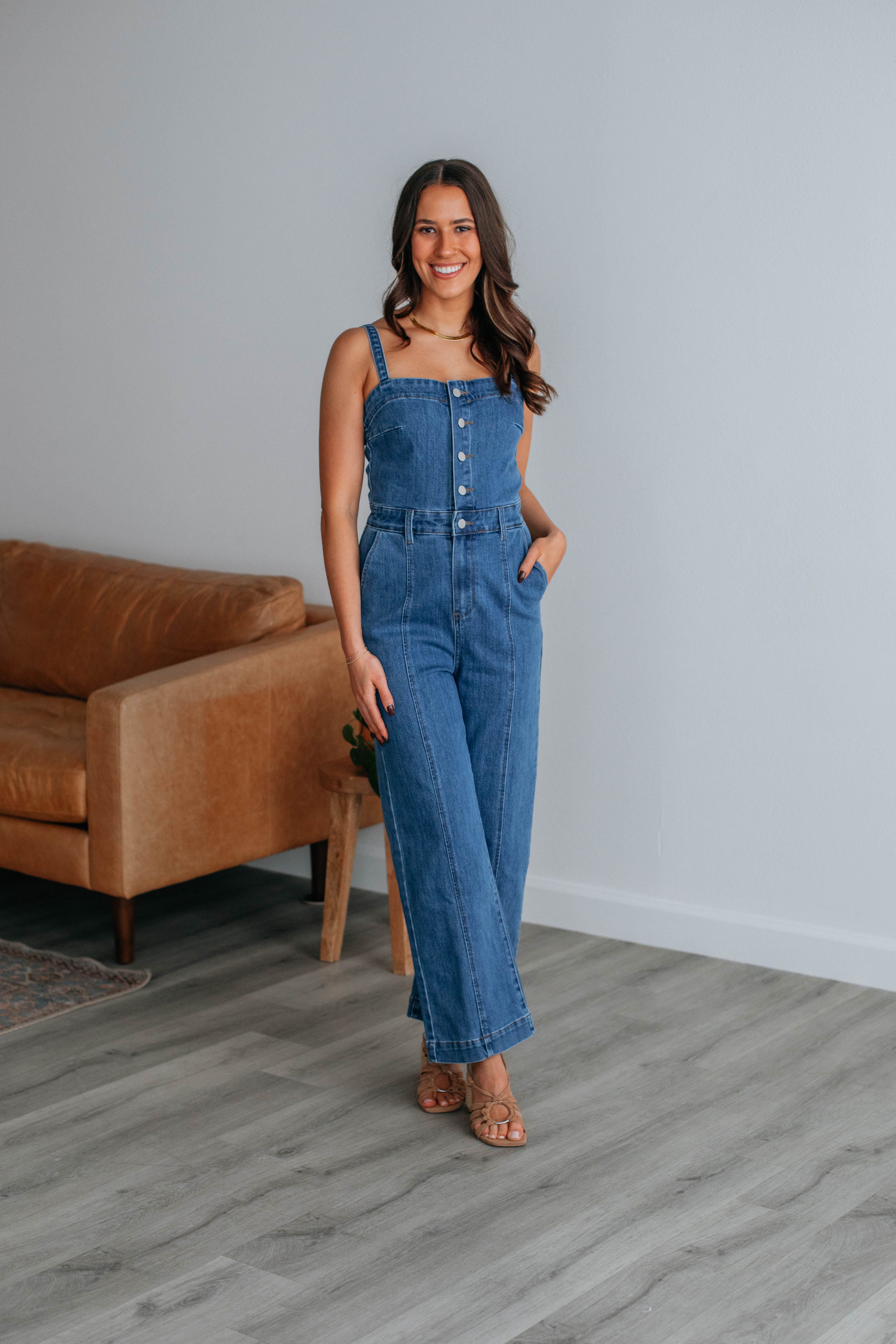 Lexington Denim Jumpsuit sold by Wild Oak Boutique product image thumbnail 5
