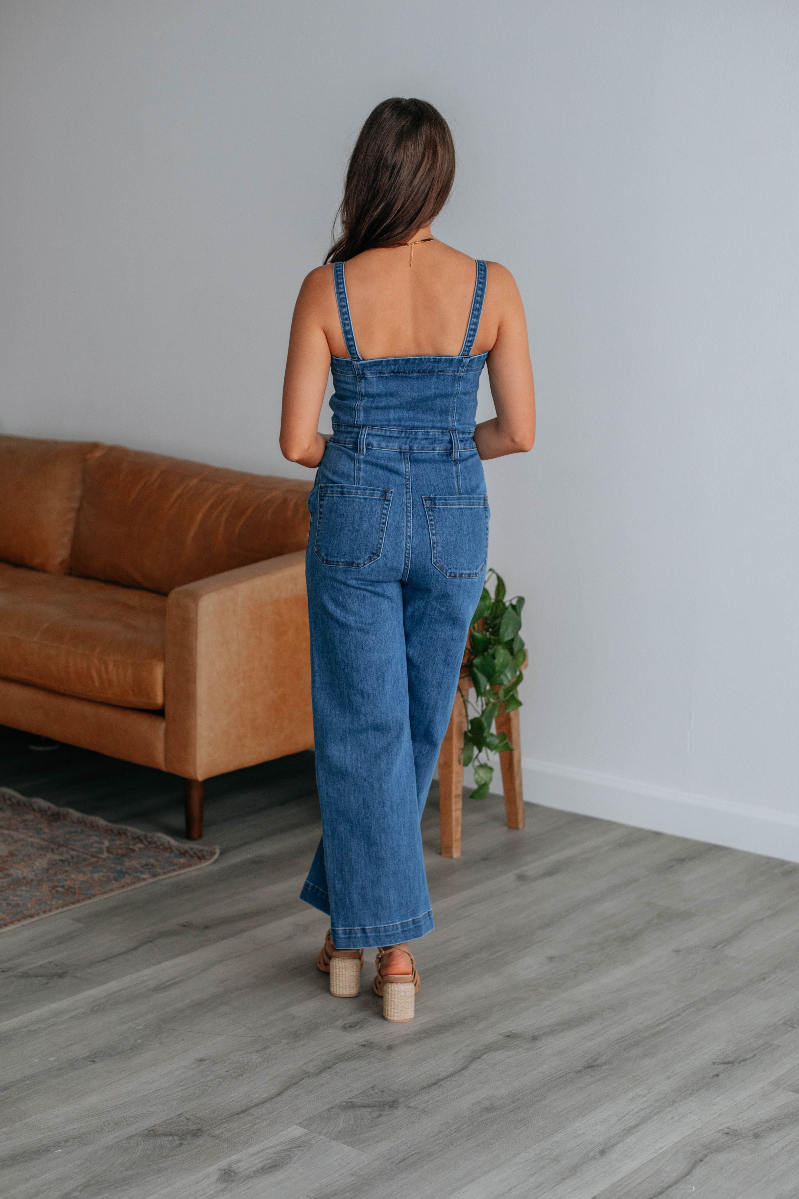 Lexington Denim Jumpsuit sold by Wild Oak Boutique product image thumbnail 4