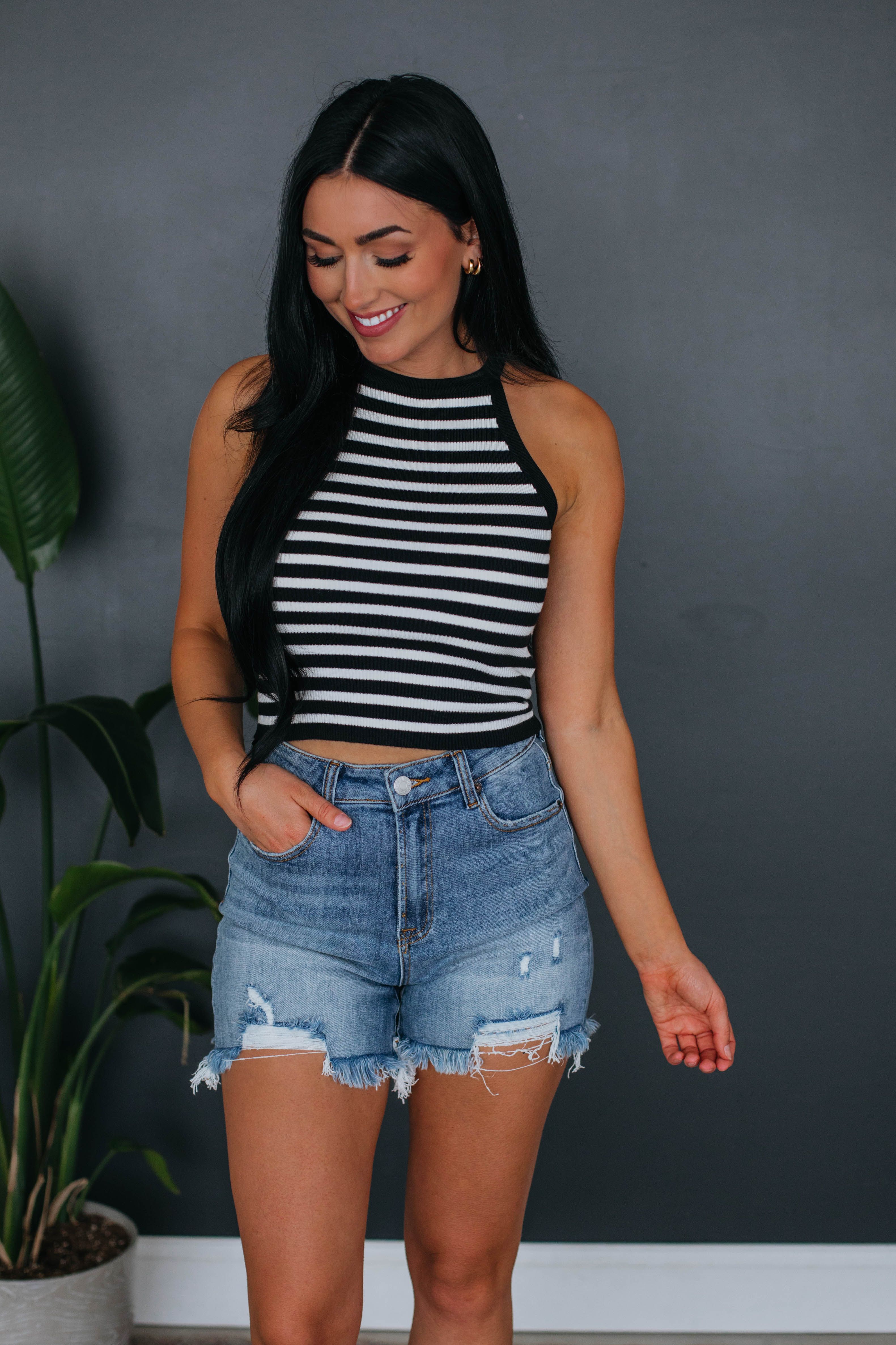 Stacie Striped Tank sold by Wild Oak Boutique product image thumbnail 5