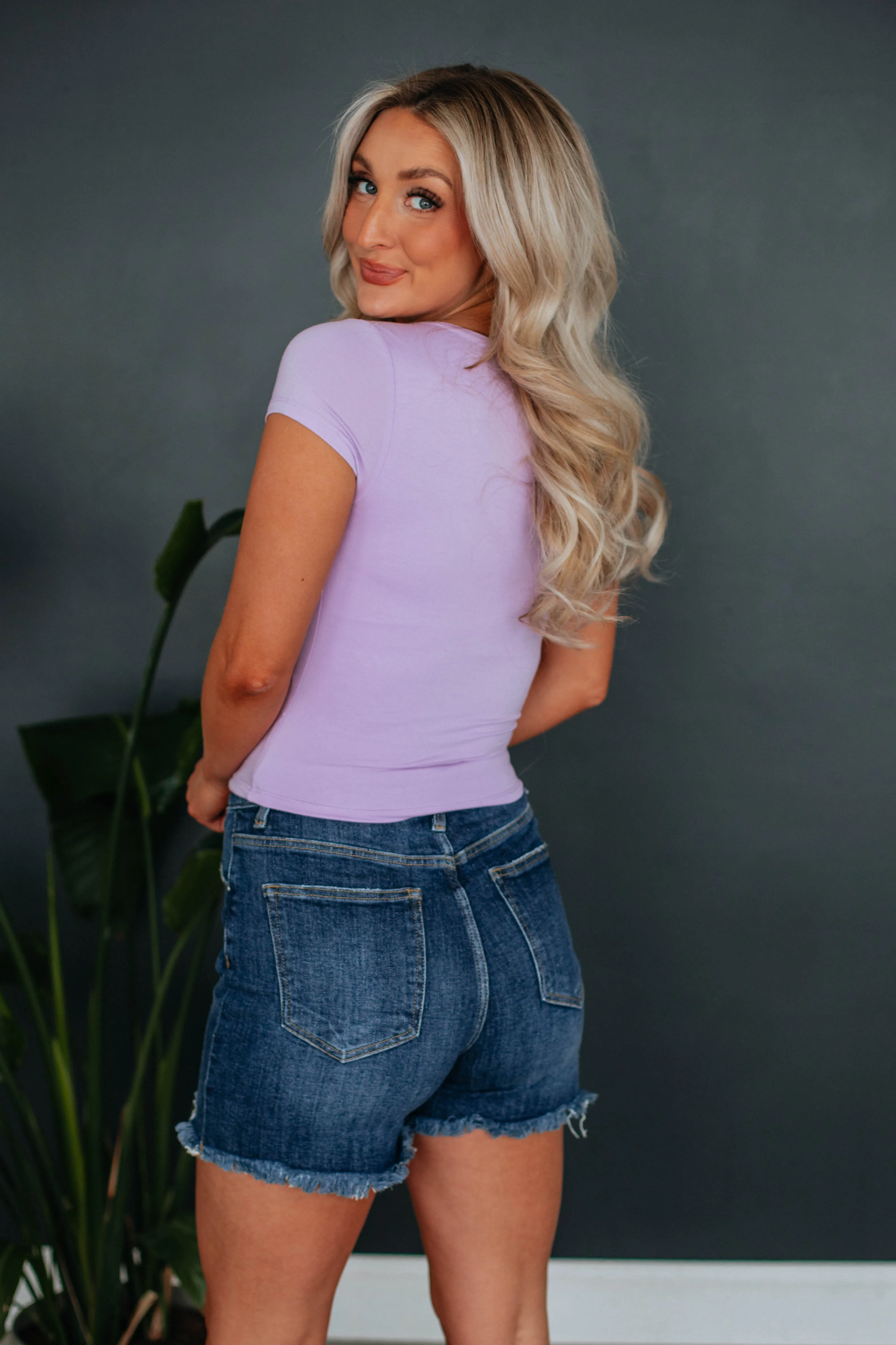 Jace Basic Top - Lavender sold by Wild Oak Boutique product image thumbnail 3