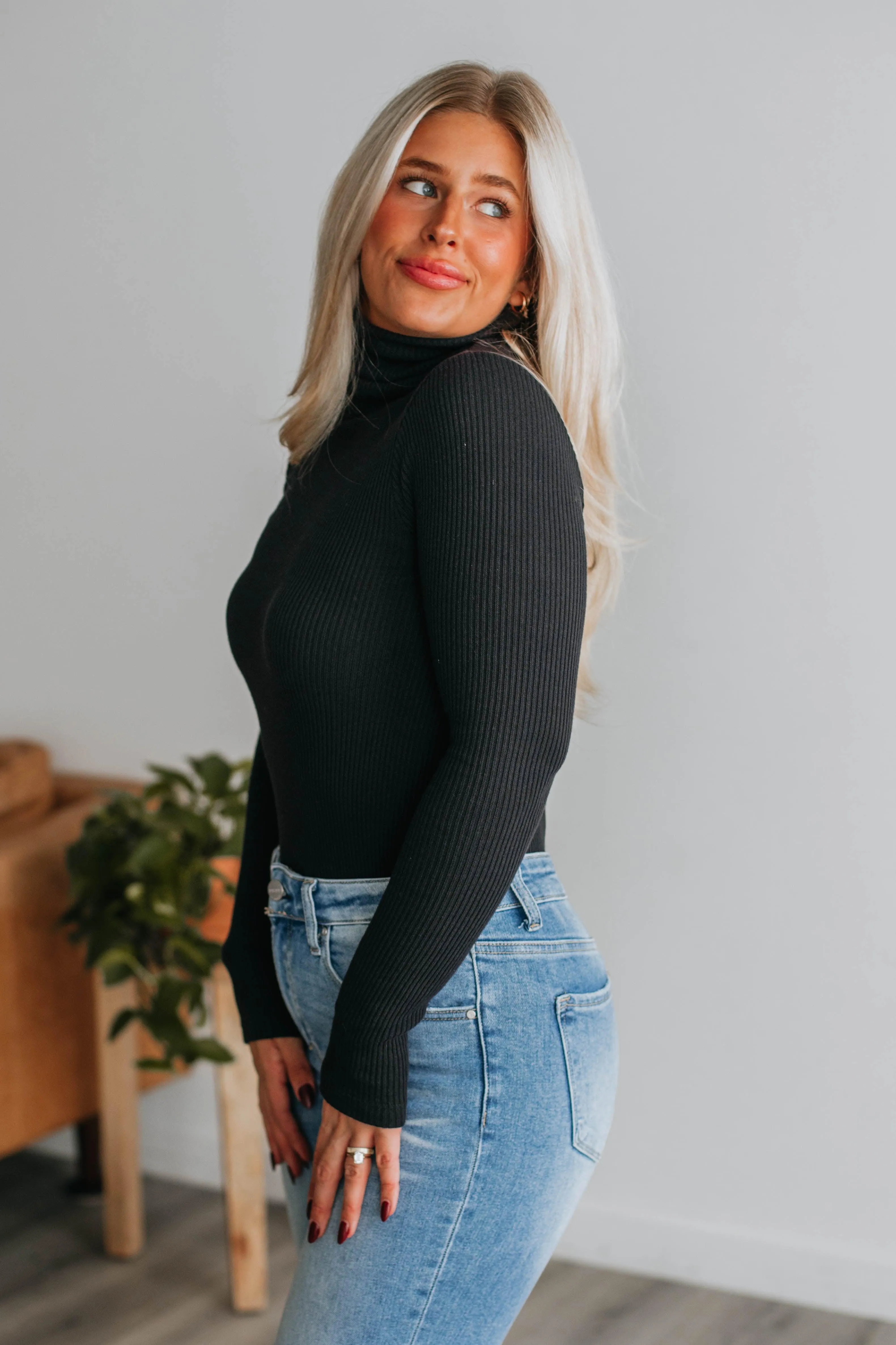 Bonnie Turtleneck - Black sold by Wild Oak Boutique product image thumbnail 4