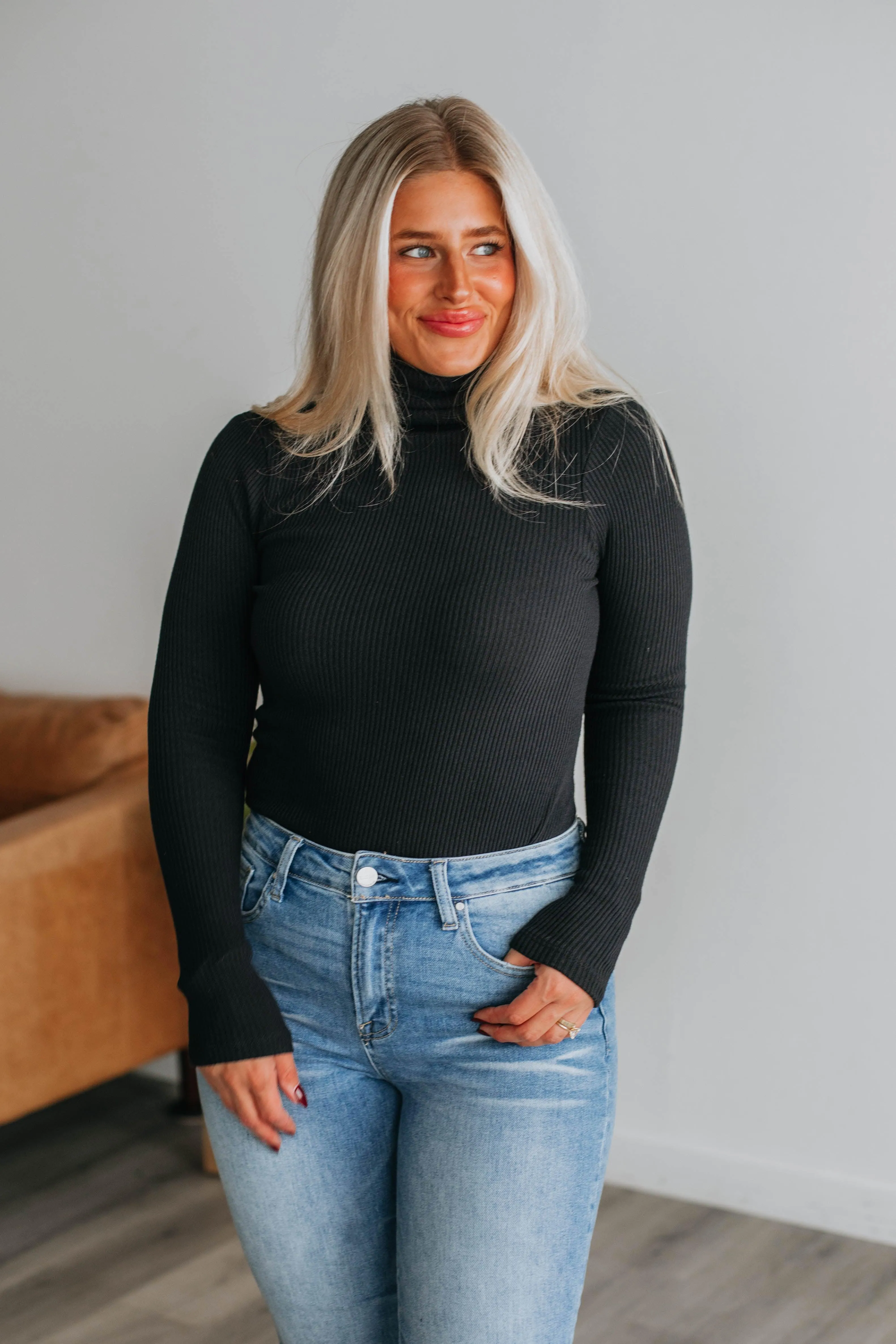Bonnie Turtleneck - Black sold by Wild Oak Boutique product image thumbnail 5