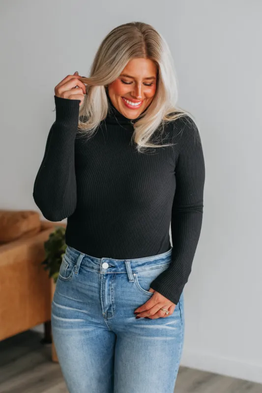 Bonnie Turtleneck - Black sold by Wild Oak Boutique