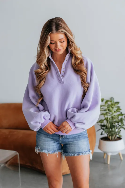 Tulley Pullover - Lavender sold by Wild Oak Boutique