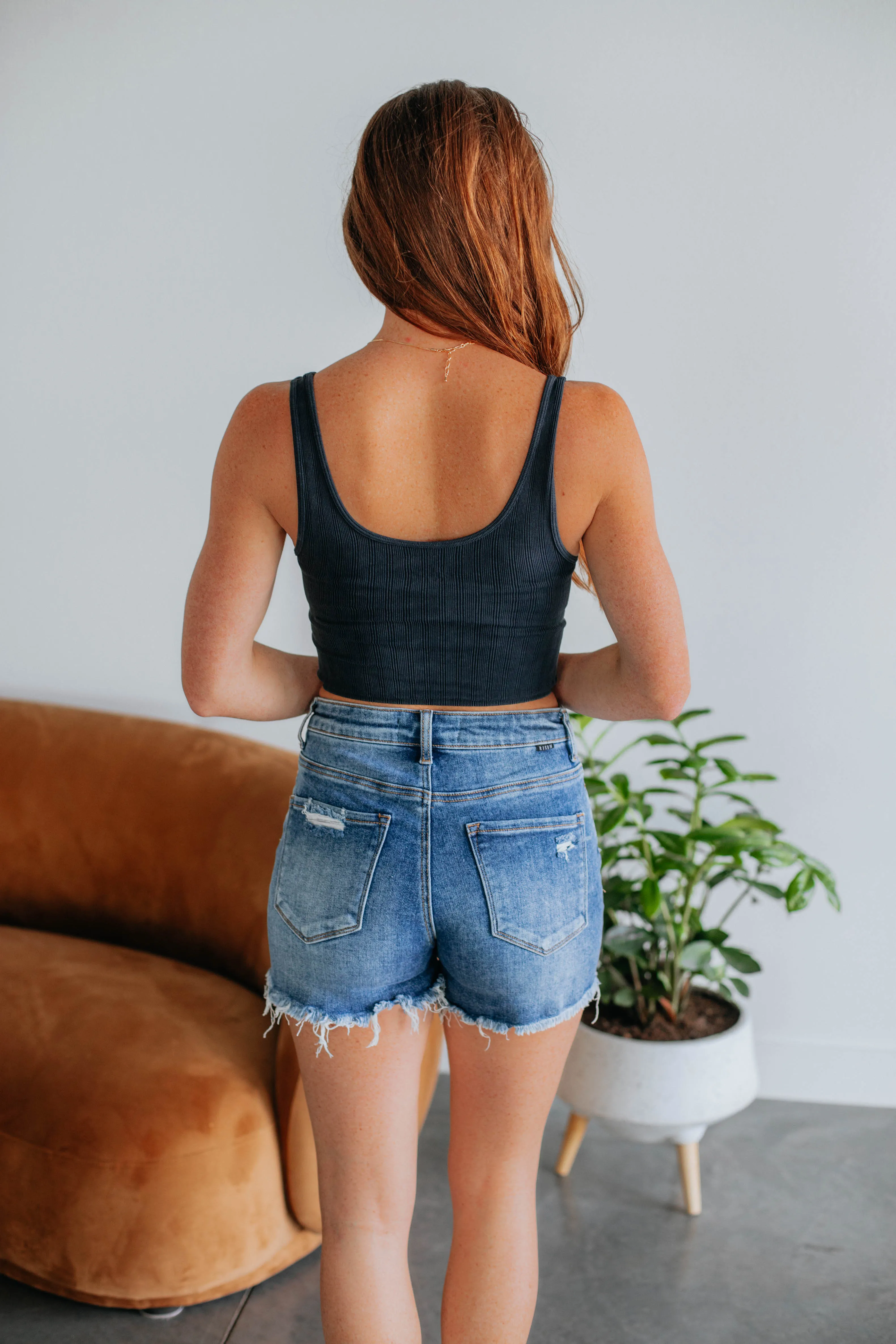 Drew Ribbed Tank - Vintage Black sold by Wild Oak Boutique product image thumbnail 3