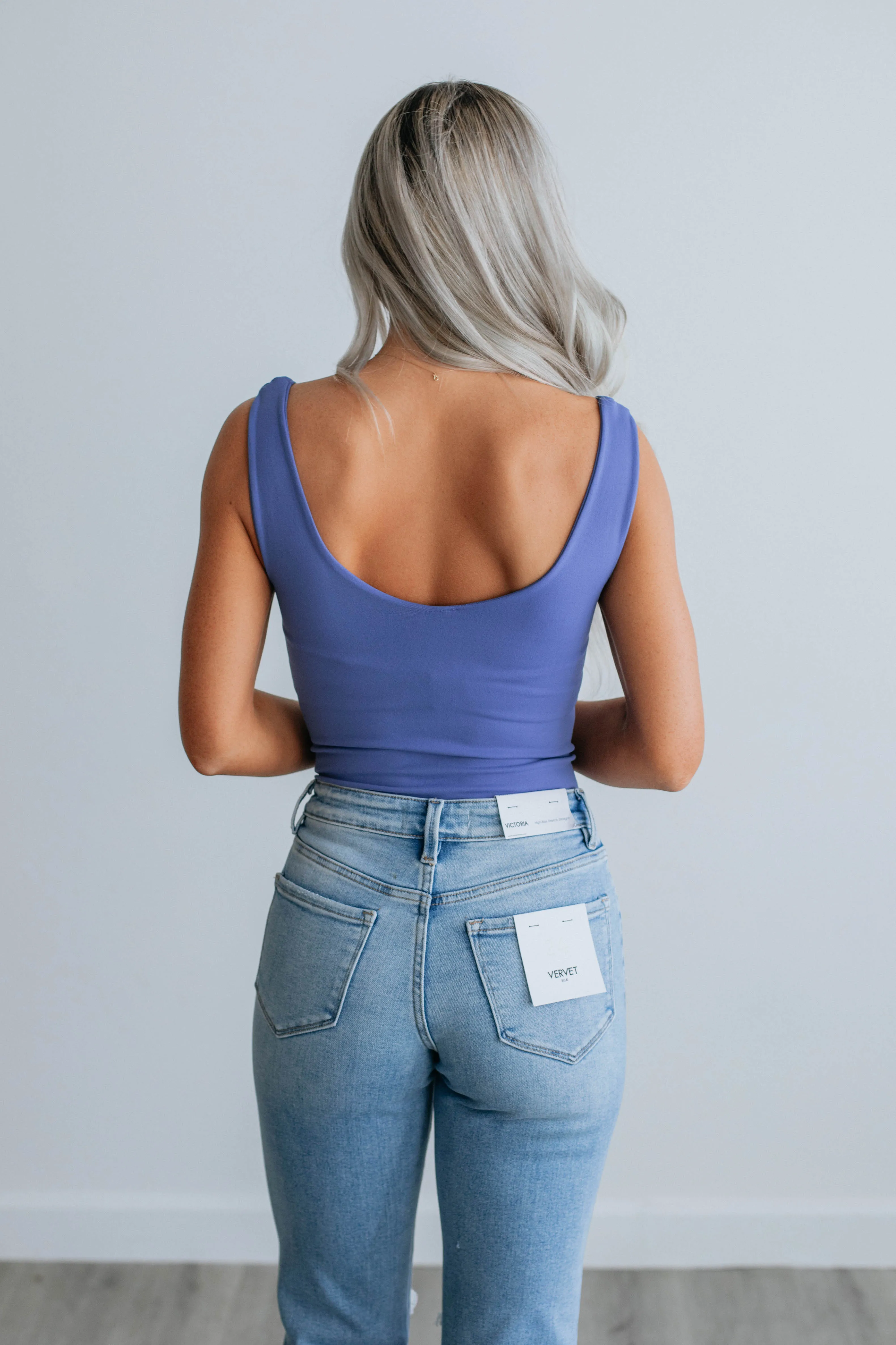 Sweet & Simple Bodysuit - Periwinkle sold by Wild Oak Boutique product image thumbnail 5