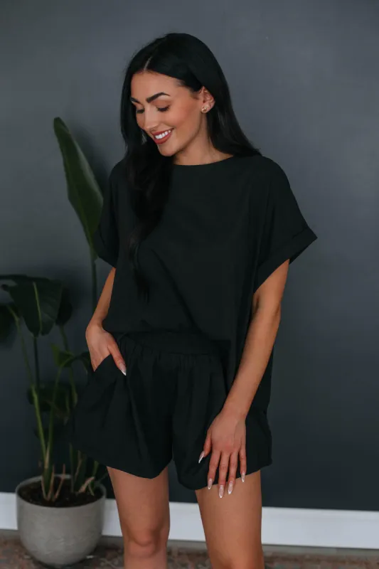 Francesca Two-Piece Set - Black sold by Wild Oak Boutique