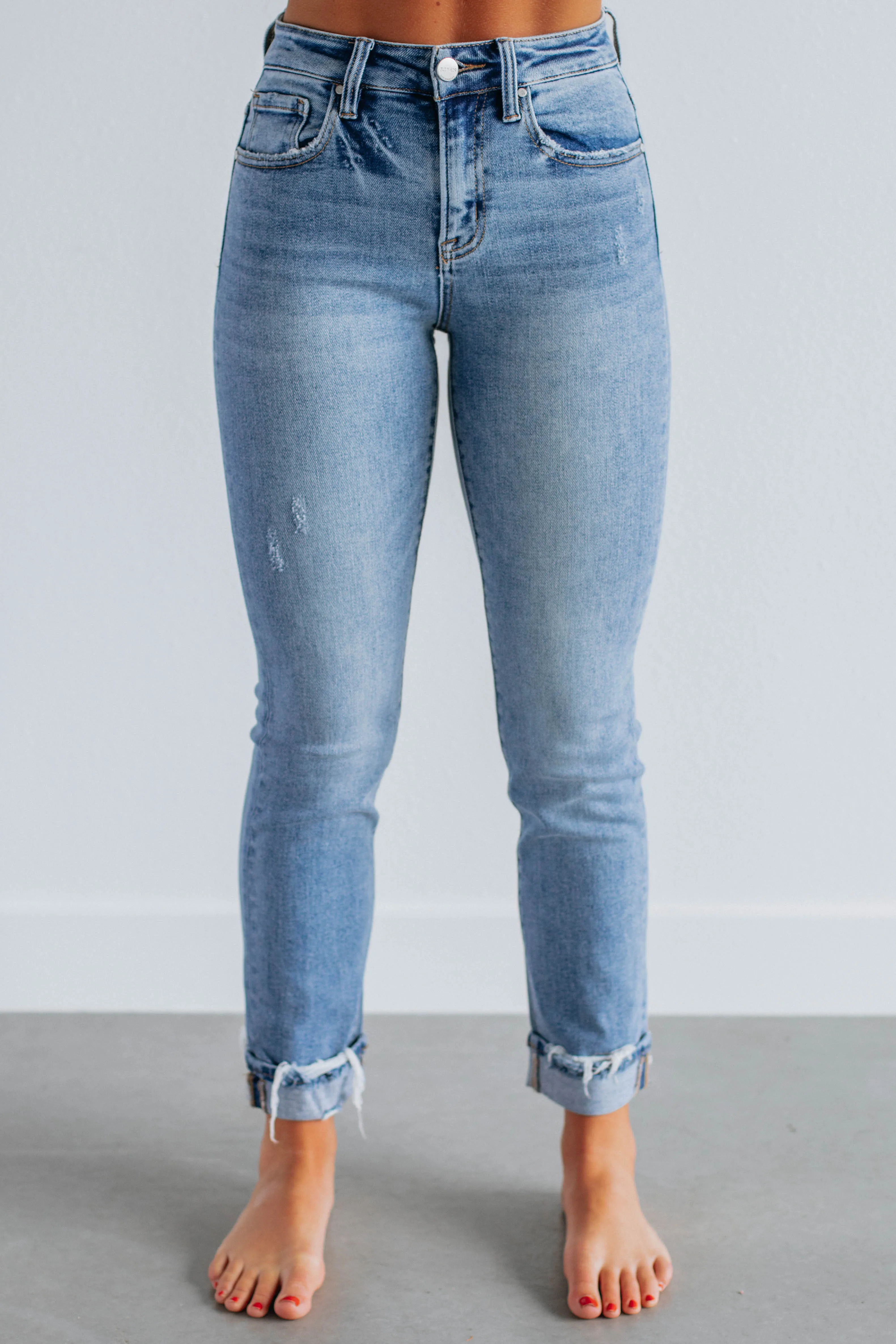 Monica Risen Jeans - Medium Wash sold by Wild Oak Boutique product image thumbnail 3
