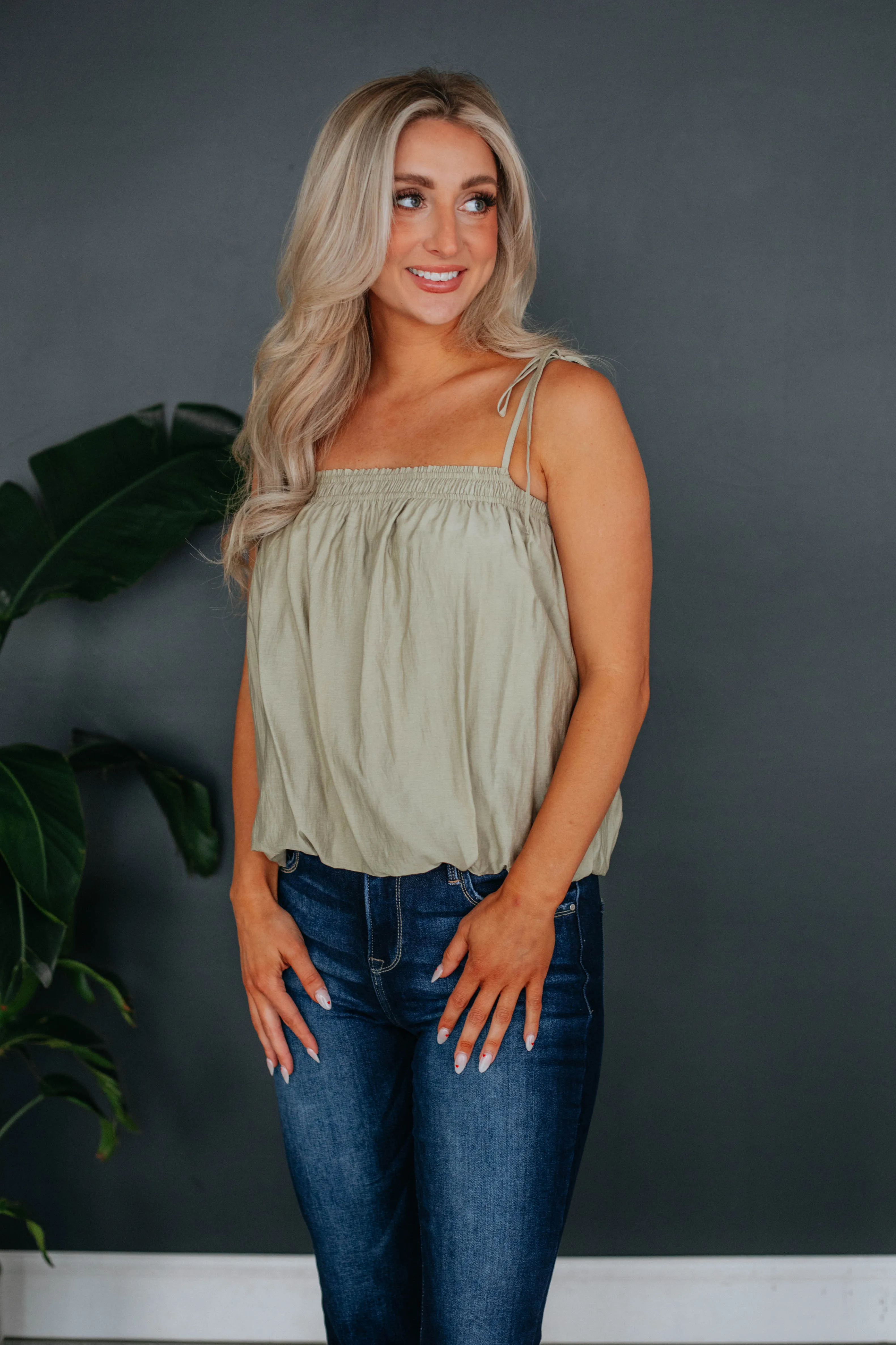 Magnolia Tank - Artichoke sold by Wild Oak Boutique product image thumbnail 3