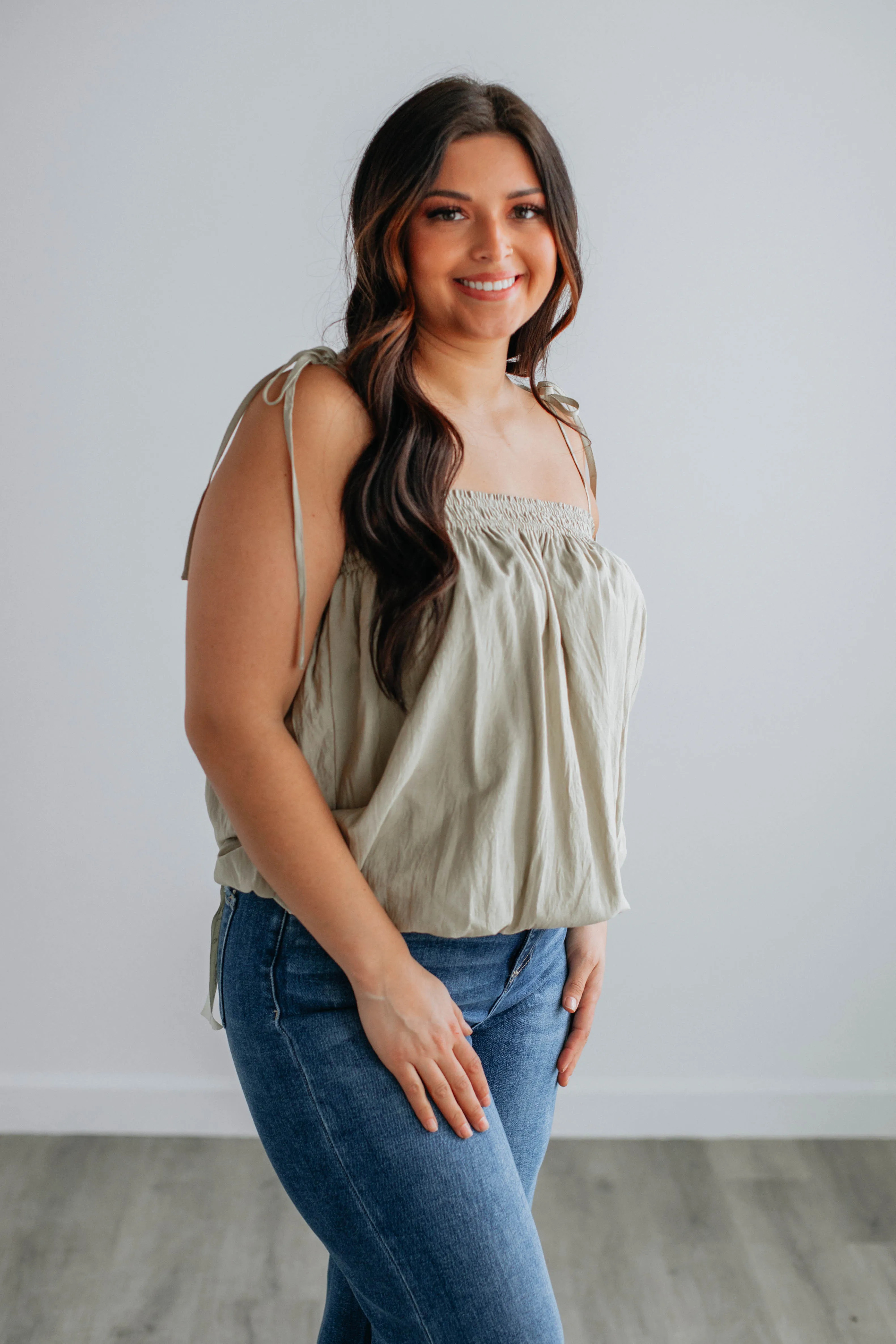 Magnolia Tank - Artichoke sold by Wild Oak Boutique product image thumbnail 4