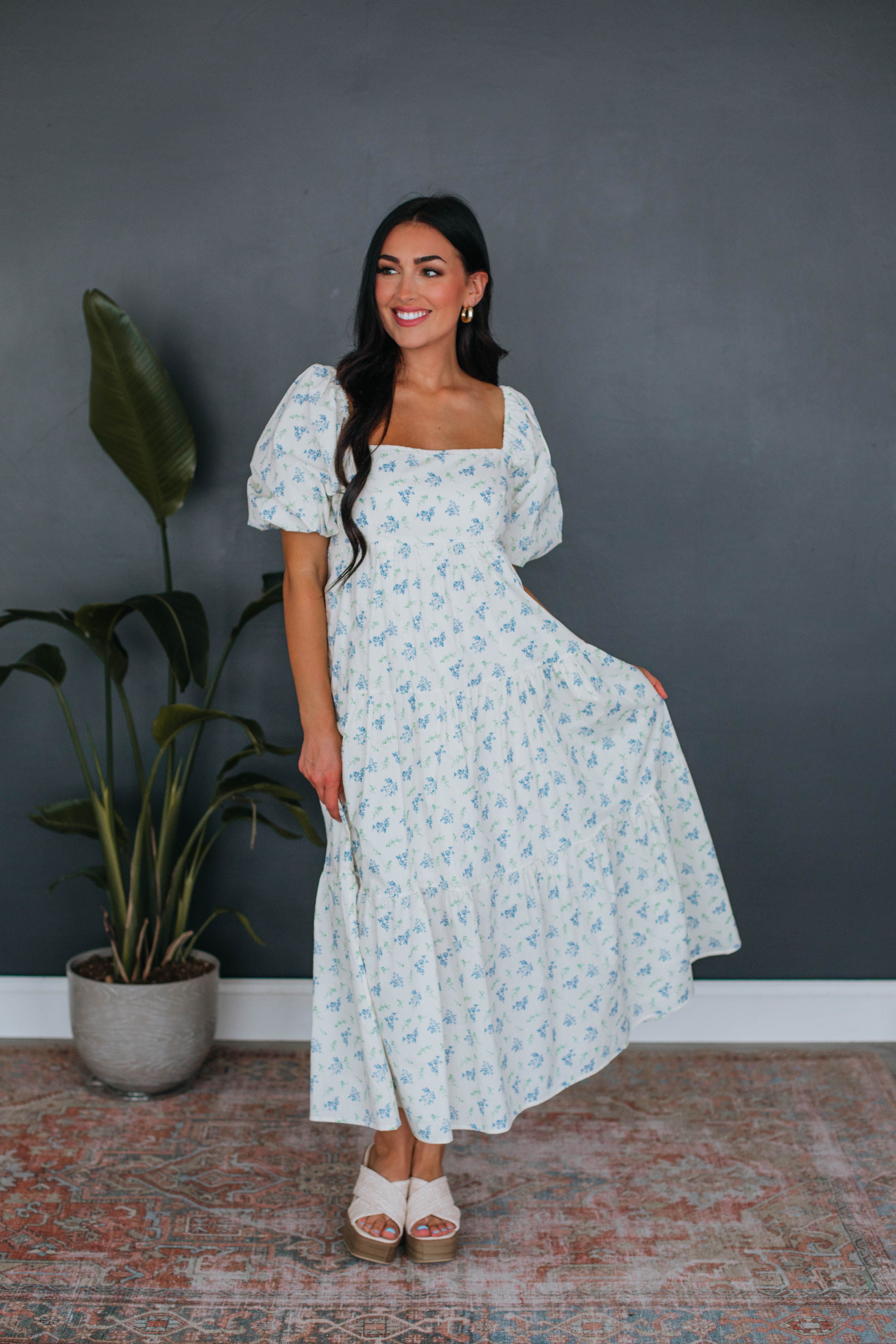 Lisa Floral Dress sold by Wild Oak Boutique