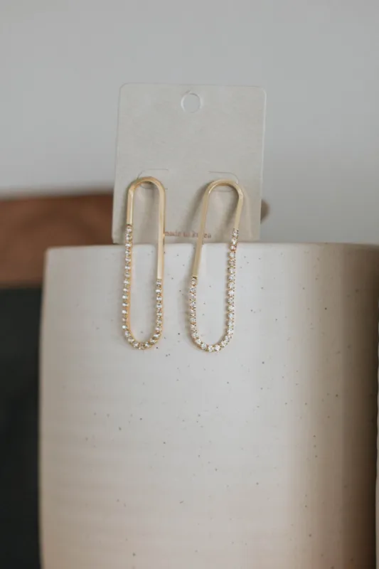 Kingsley Earrings - Gold sold by Wild Oak Boutique