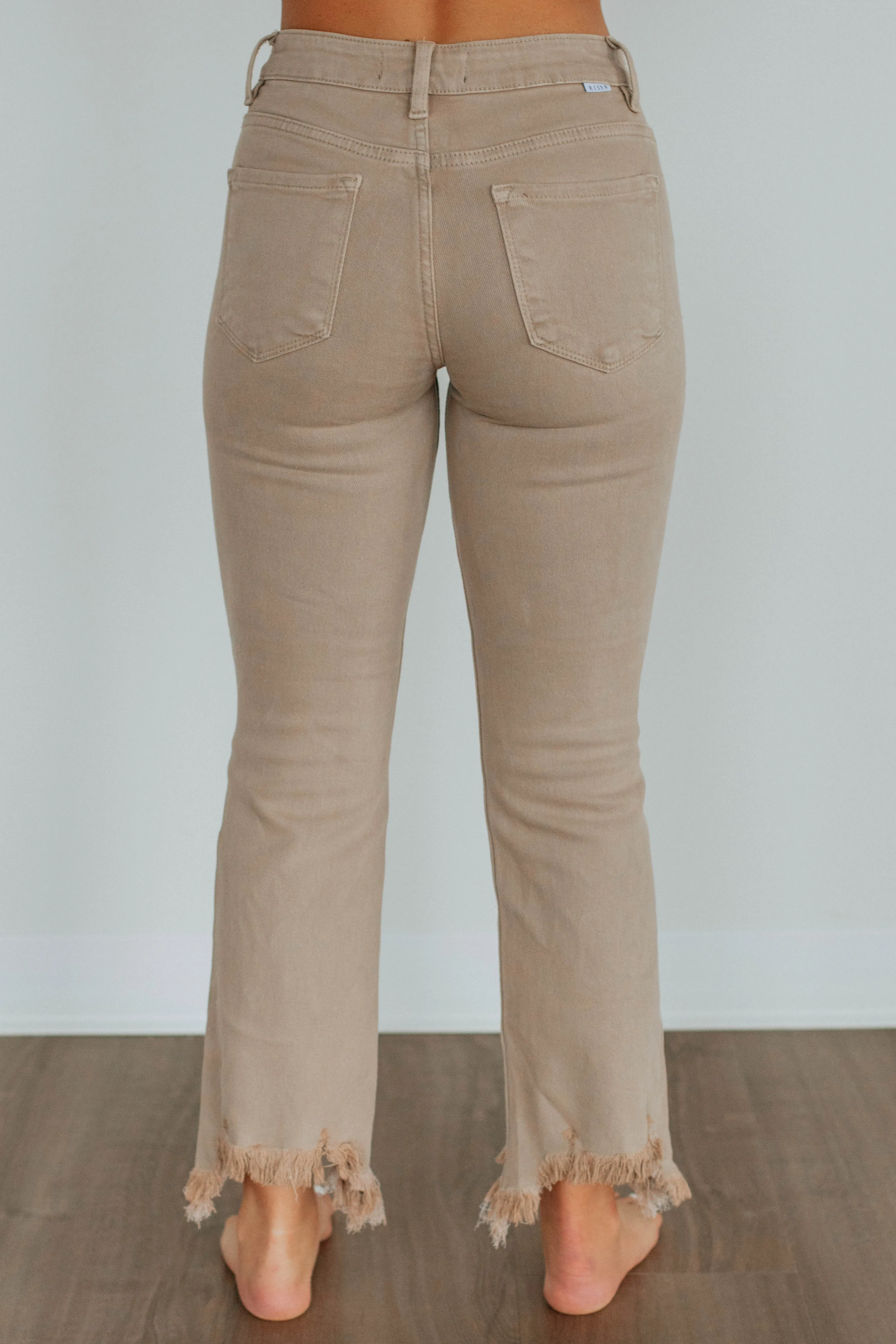 Neona Risen Jeans - Taupe sold by Wild Oak Boutique product image thumbnail 4