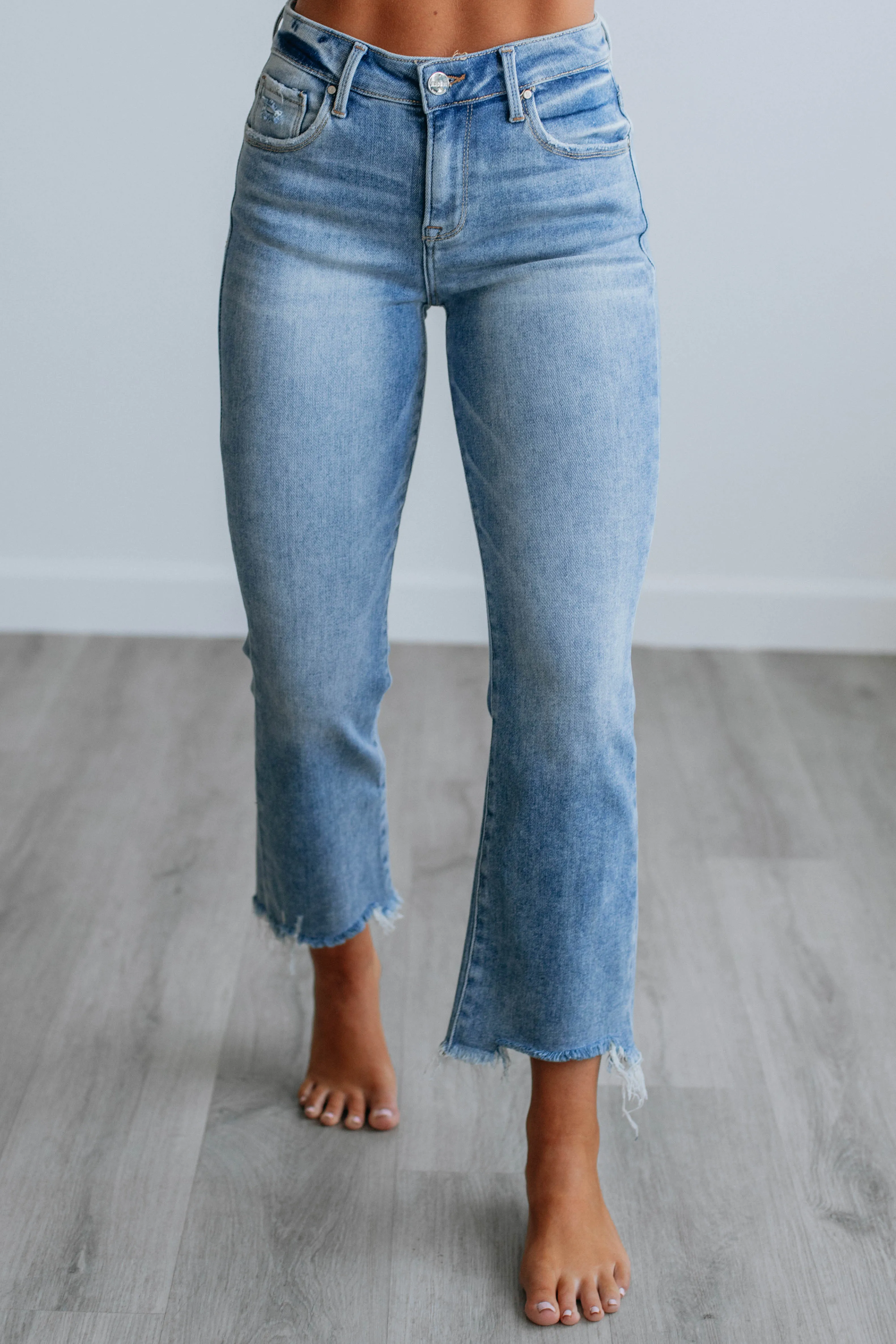 Kennedy Risen Jeans - Light Wash sold by Wild Oak Boutique