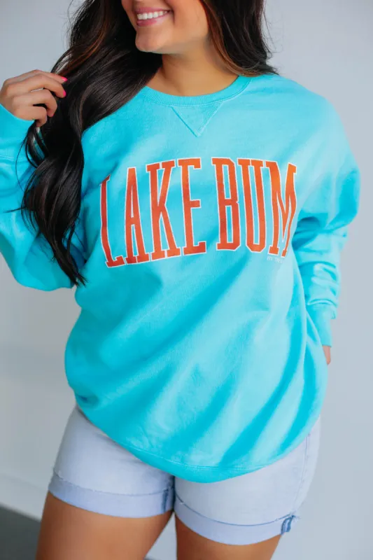 Lake Bum Graphic Crewneck made by Wild Oak Boutique