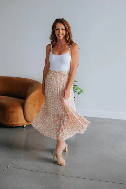 Clemie Floral Skirt sold by Wild Oak Boutique