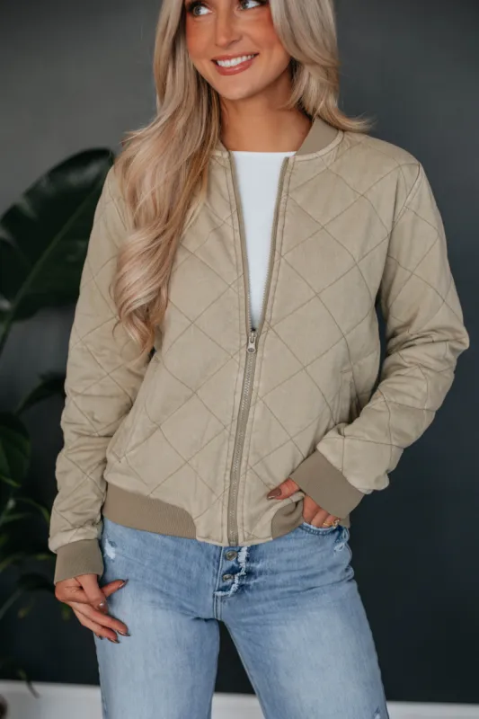 Patten Quilted Jacket - Artichoke sold by Wild Oak Boutique
