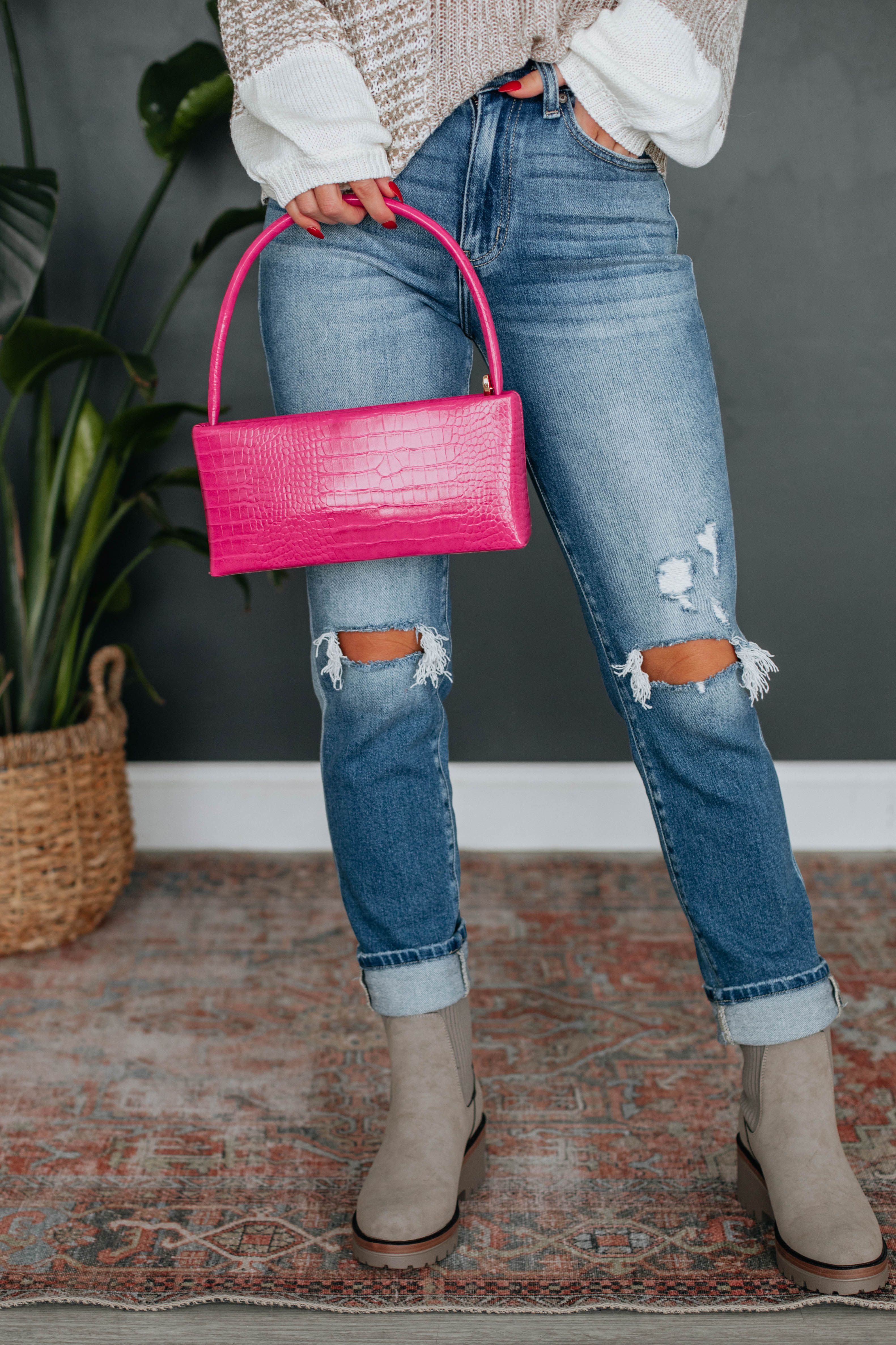 Wild About You Handbag - Fuchsia sold by Wild Oak Boutique product image thumbnail 2