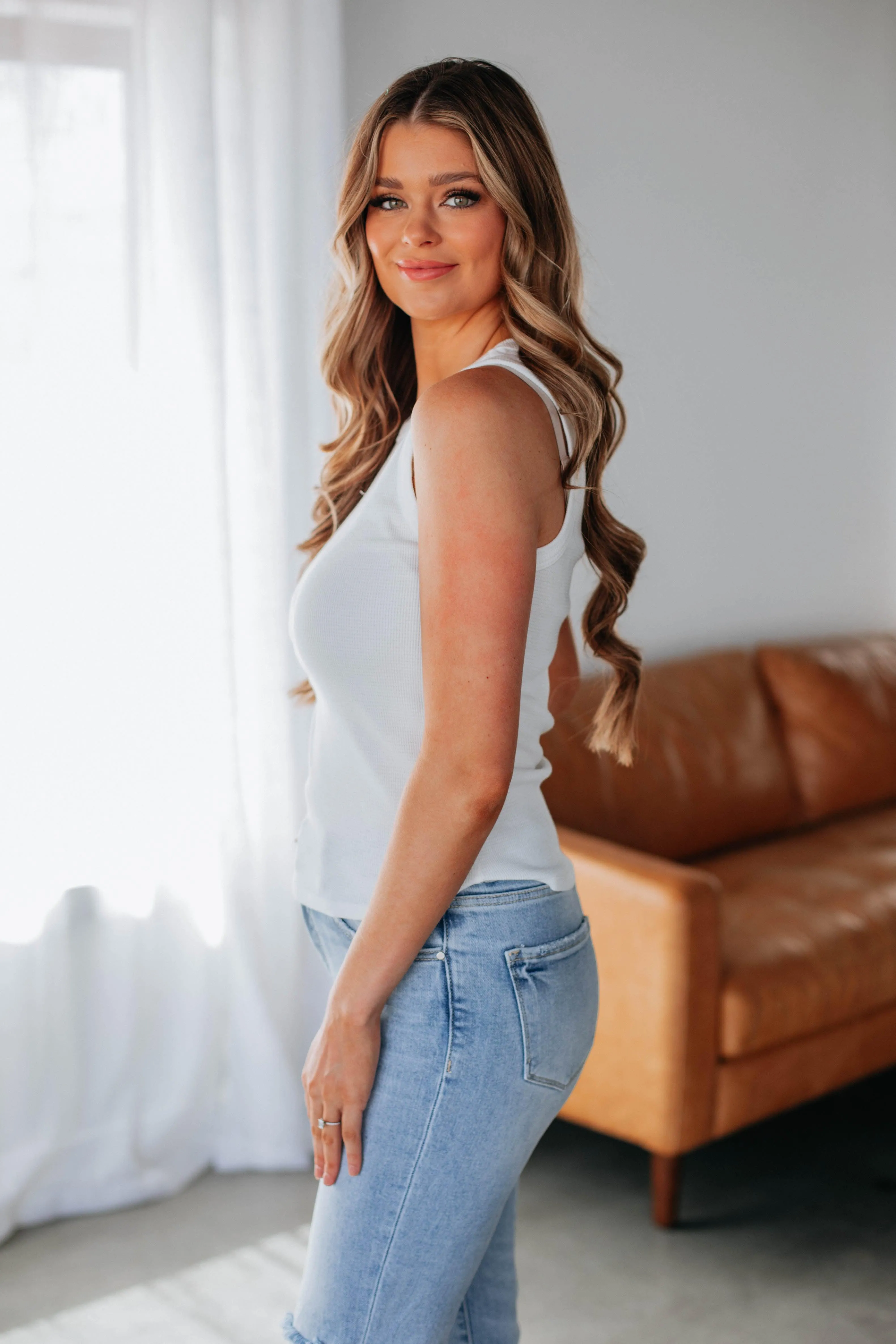 Zosia Knit Tank - Ivory sold by Wild Oak Boutique product image thumbnail 4