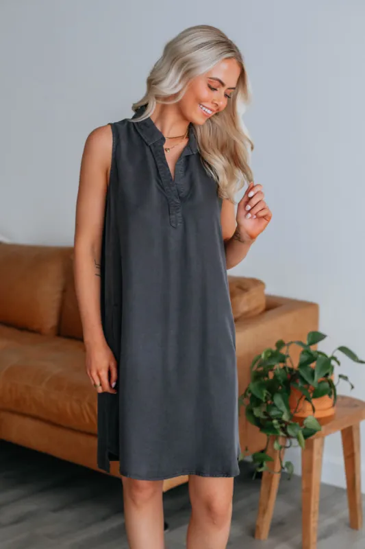 Robin Dress - Charcoal made by Wild Oak Boutique