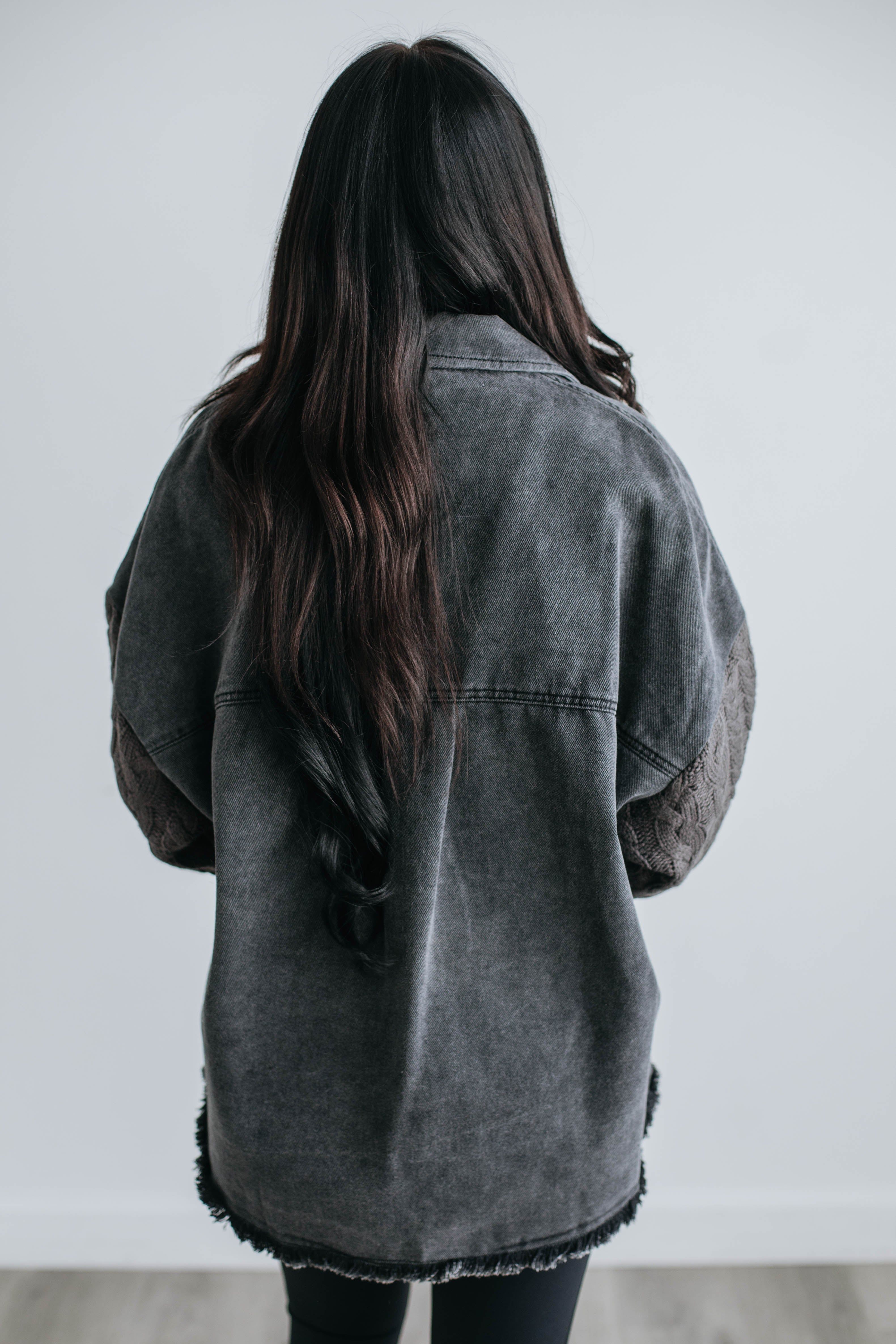 Bryant Contrast Shacket sold by Wild Oak Boutique product image thumbnail 5