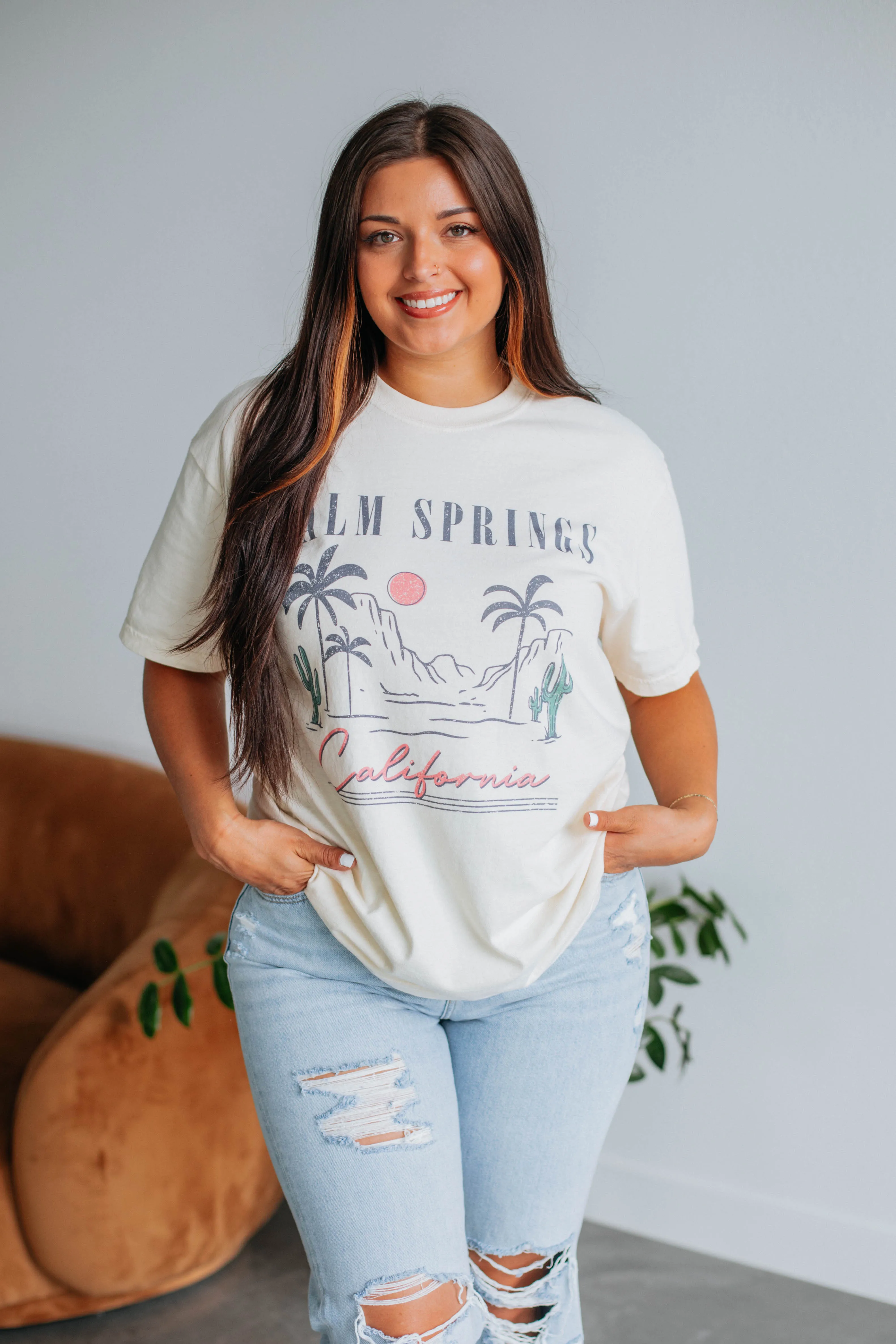 Palm Springs Graphic Tee sold by Wild Oak Boutique product image thumbnail 2