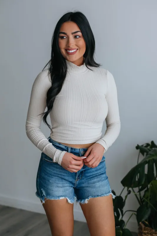 Edeny Mock Neck Top made by Wild Oak Boutique