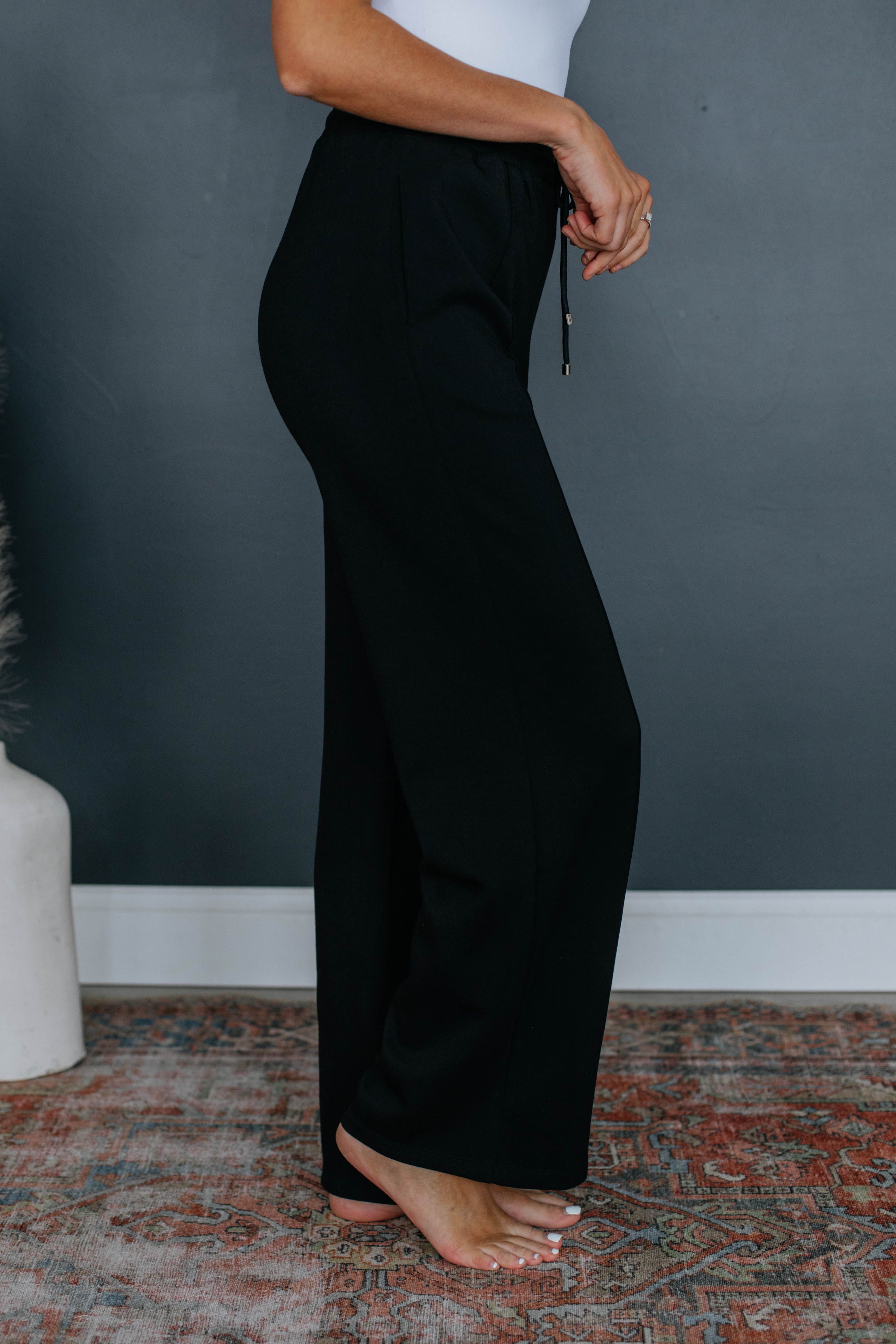 Lola Lounge Pants - Black sold by Wild Oak Boutique product image thumbnail 4