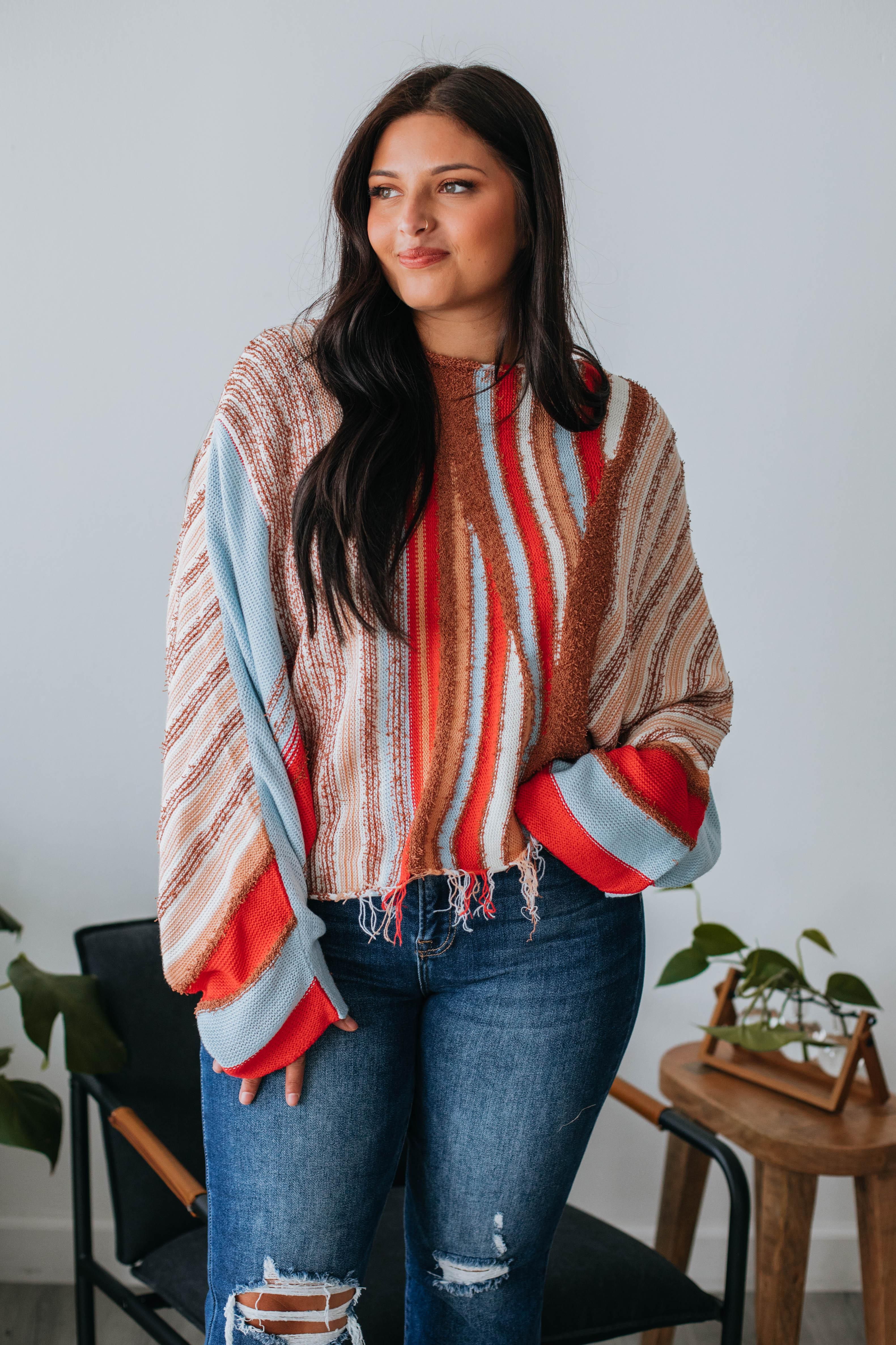 Ramia Striped Sweater sold by Wild Oak Boutique product image thumbnail 6