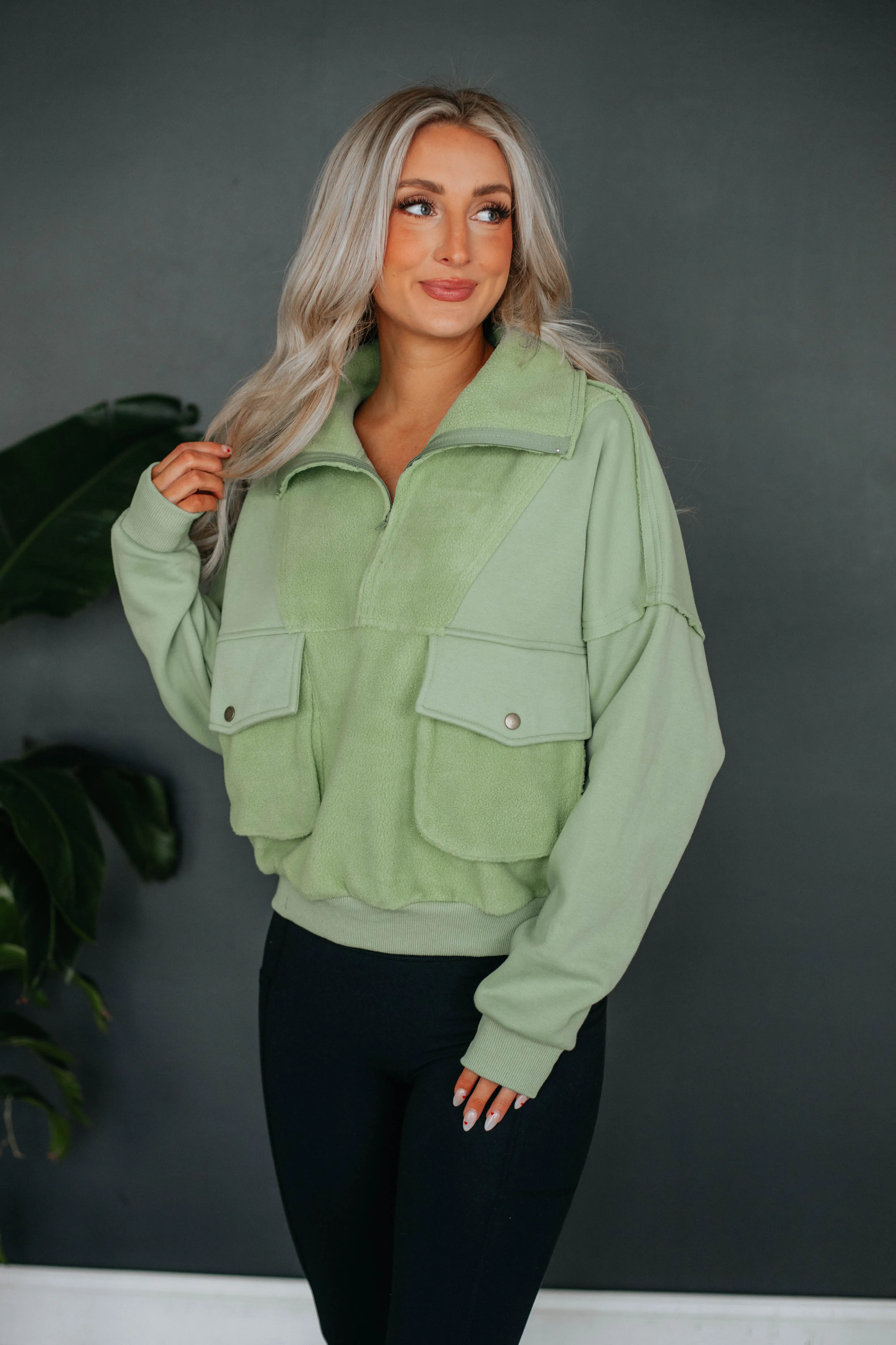 Livia Pullover - Pistachio sold by Wild Oak Boutique product image thumbnail 4